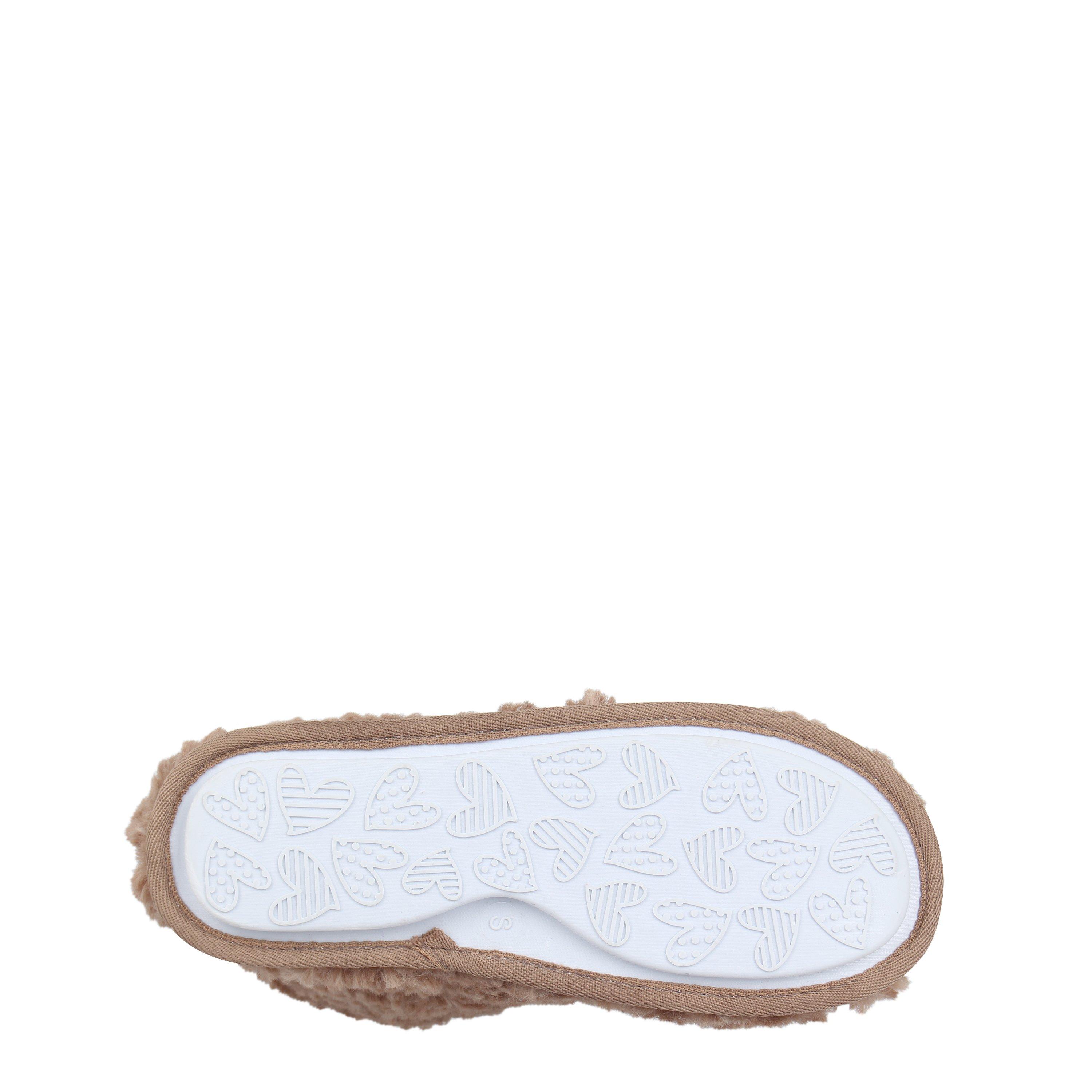 Brown - Linea - Teddy Slipper Boot - 6
