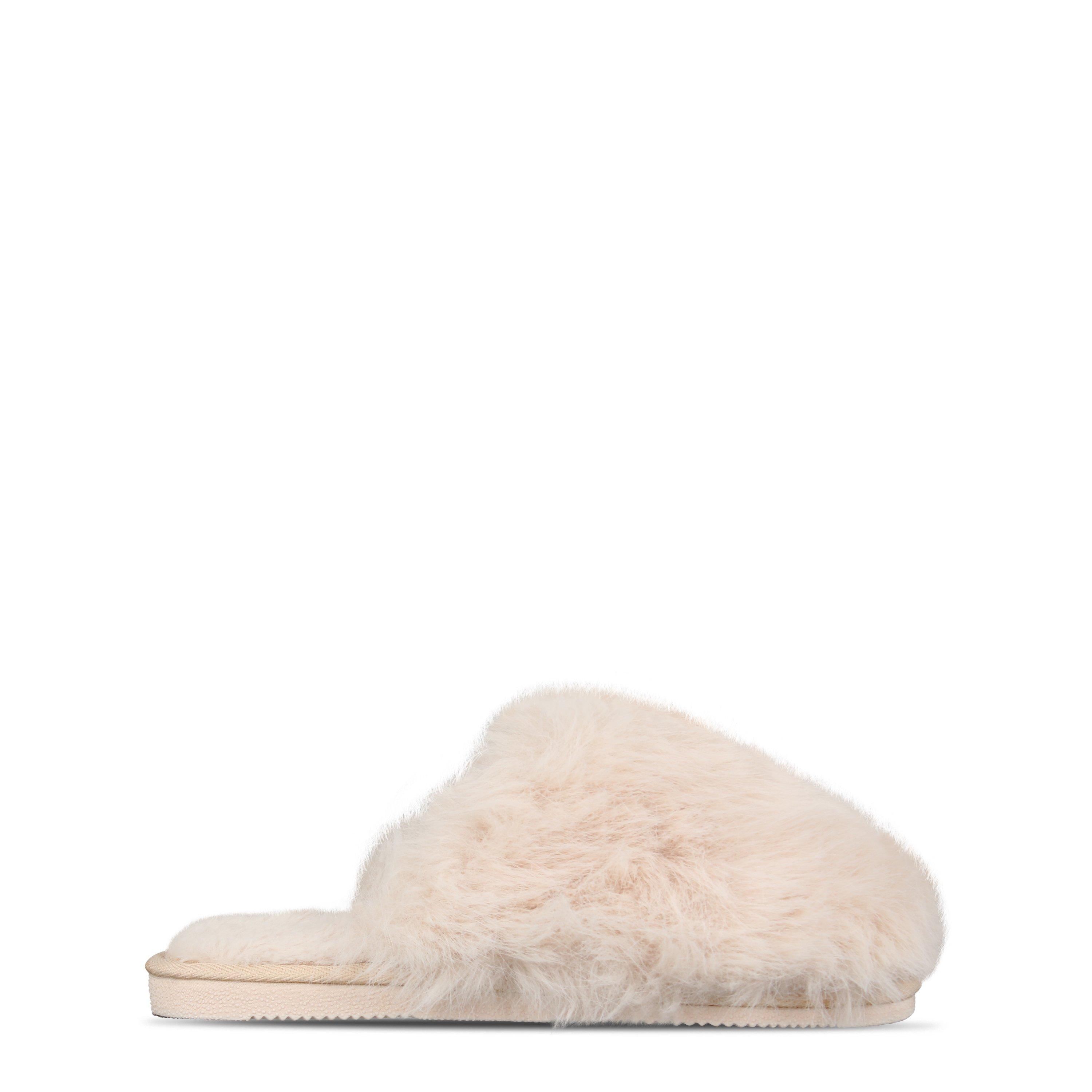 Creme - Linea - Plush Faux Fur Slipper - 1