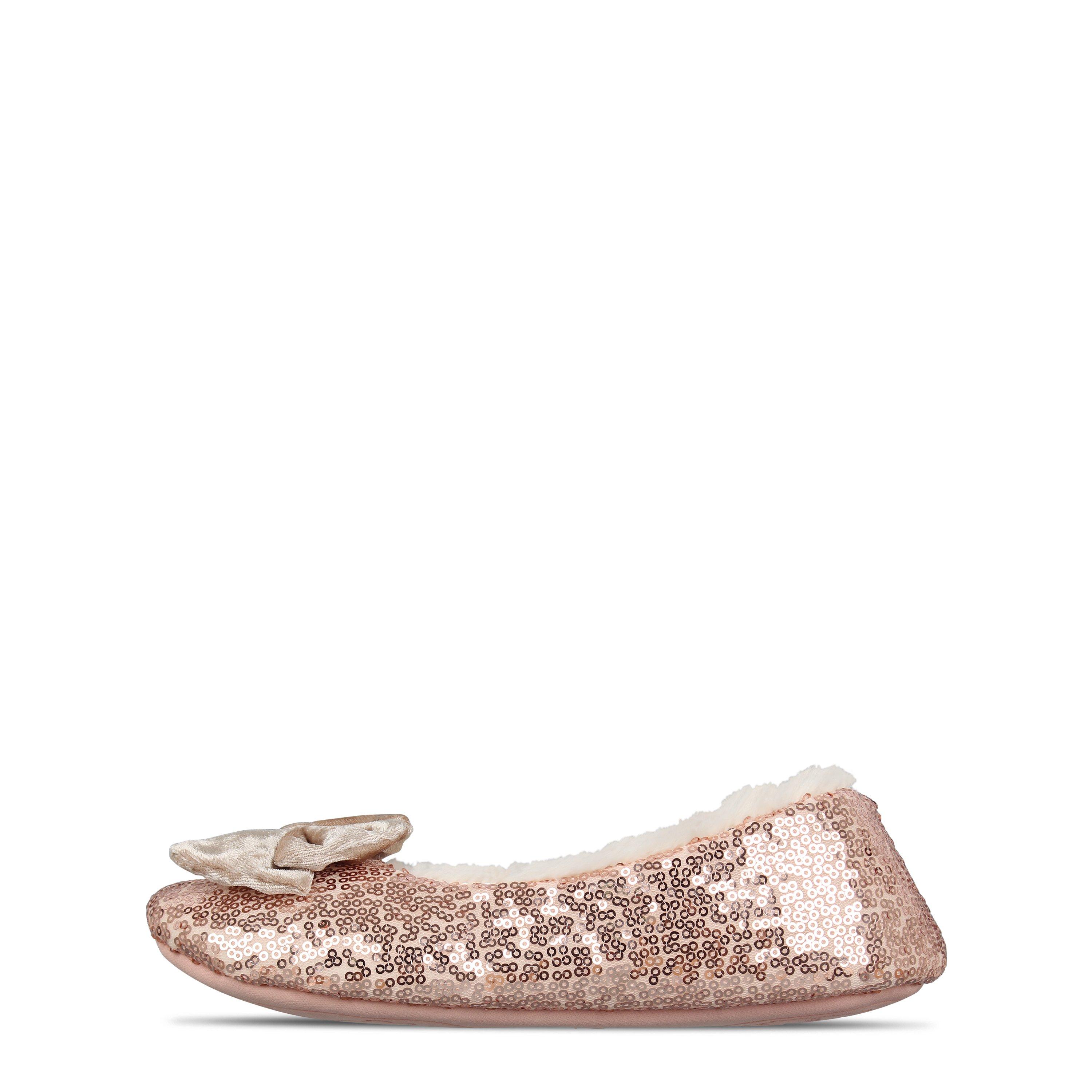 Rose Gold - Linea - Sequin Ballerina Slipper - 2