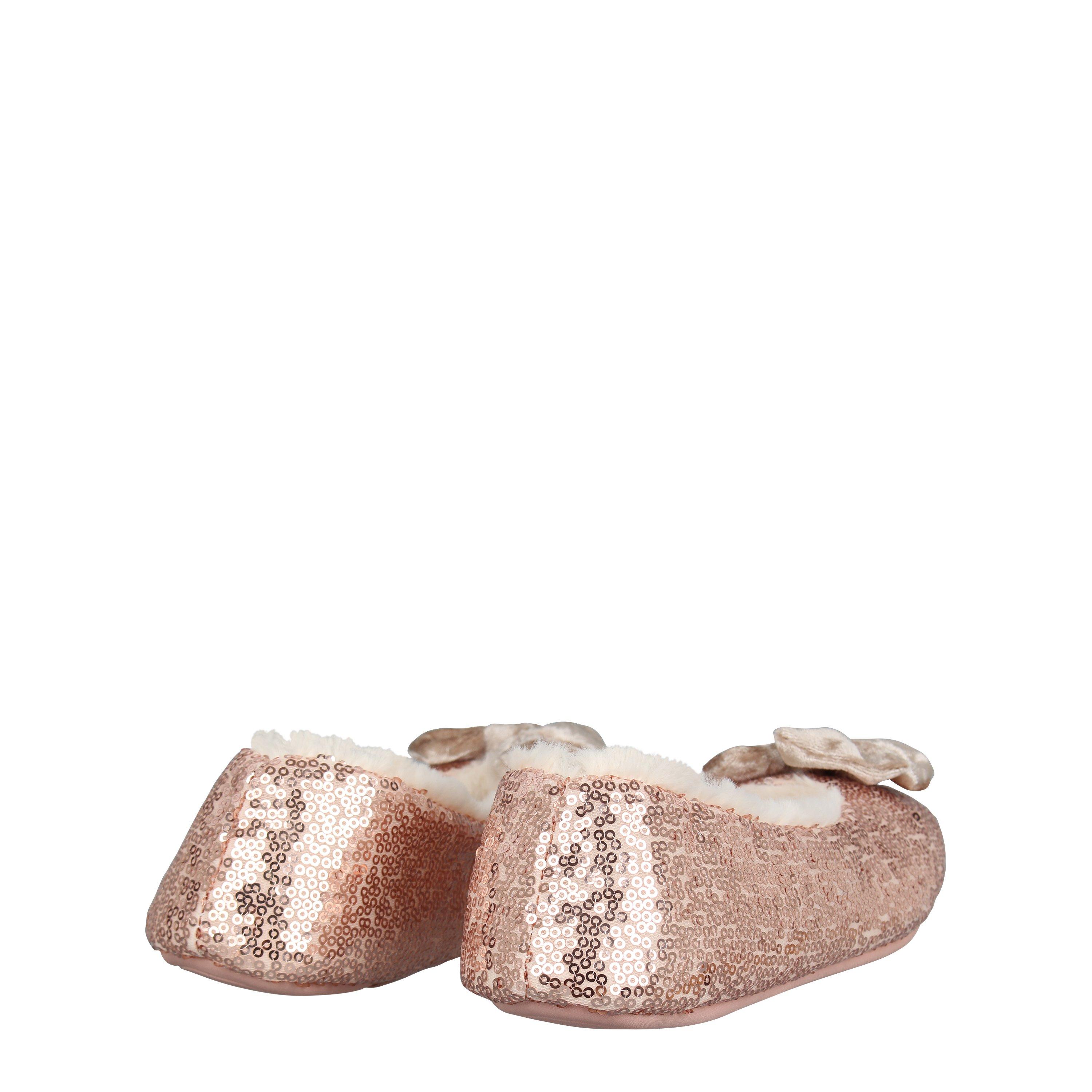 Rose Gold - Linea - Sequin Ballerina Slipper - 4