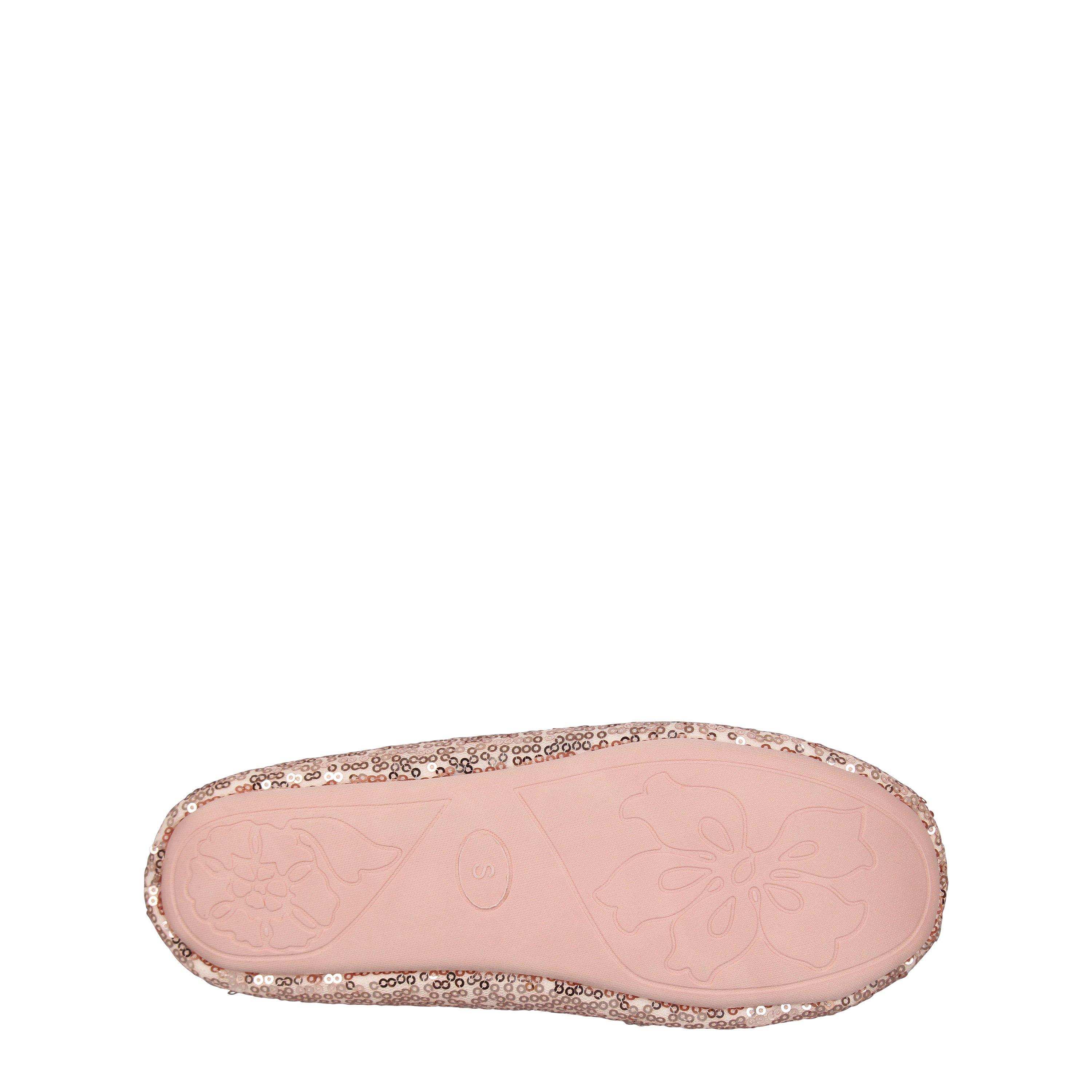 Rose Gold - Linea - Sequin Ballerina Slipper - 6