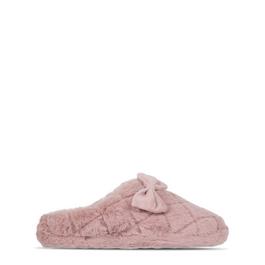 Linea Faux Fur Bow Slipper