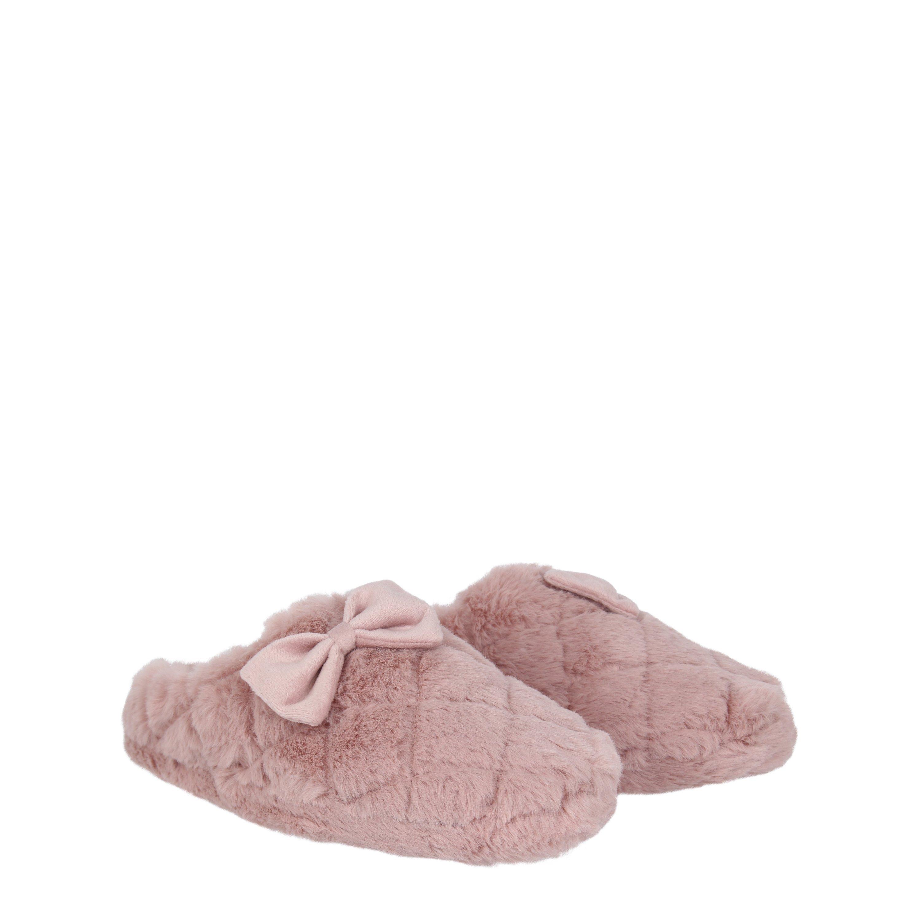 Rosa - Linea - Faux Fur Bow Slipper - 3