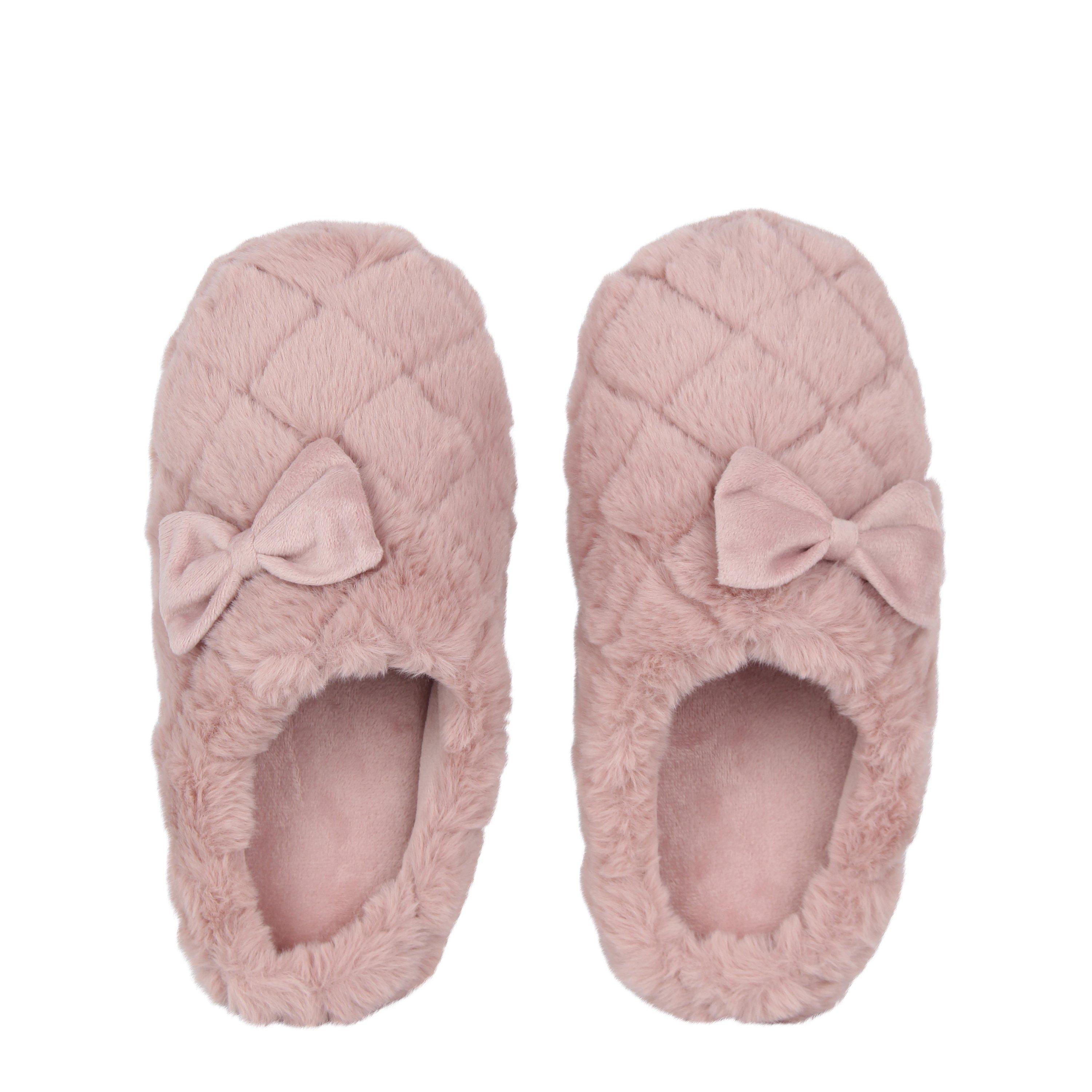 Rosa - Linea - Faux Fur Bow Slipper - 5