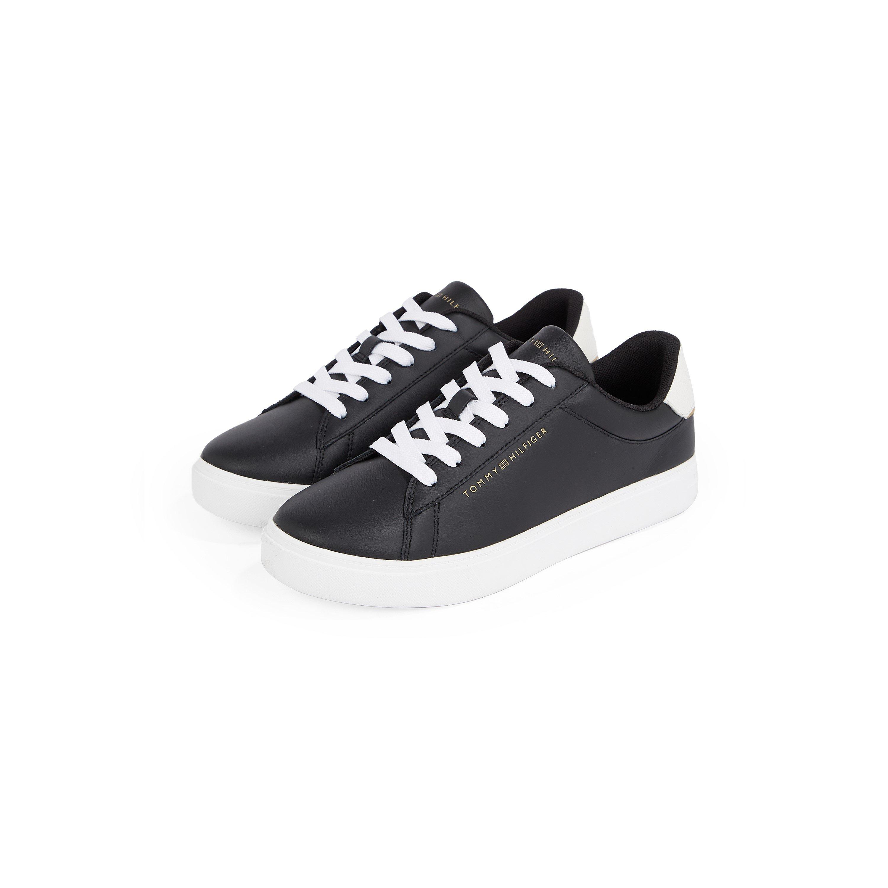 Black - Tommy Hilfiger - ESSENTIAL COURT SNEAKER - 4