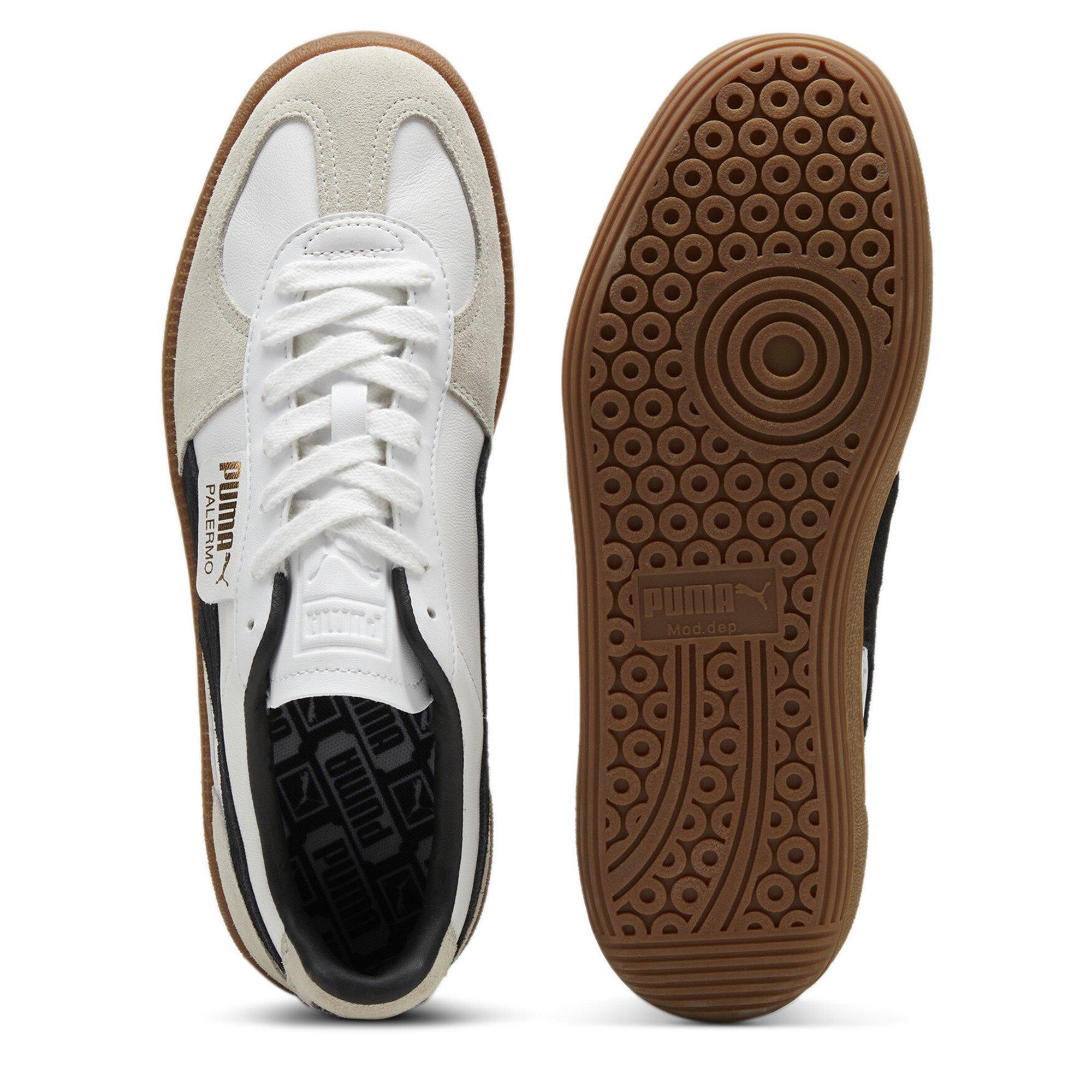 Hvid/Tyggegummi - Puma - Palermo Mens Trainers - 3