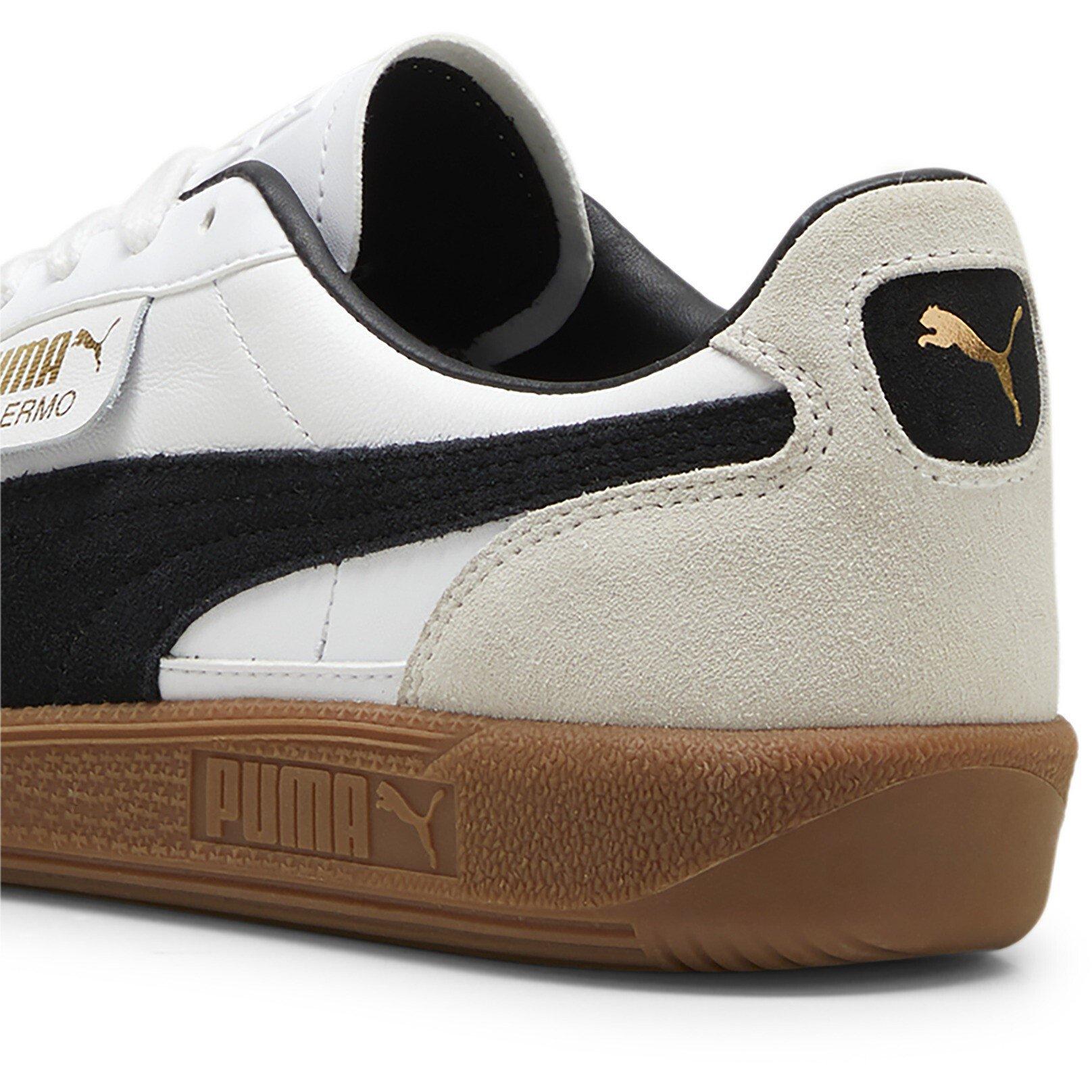 Hvid/Tyggegummi - Puma - Palermo Mens Trainers - 5