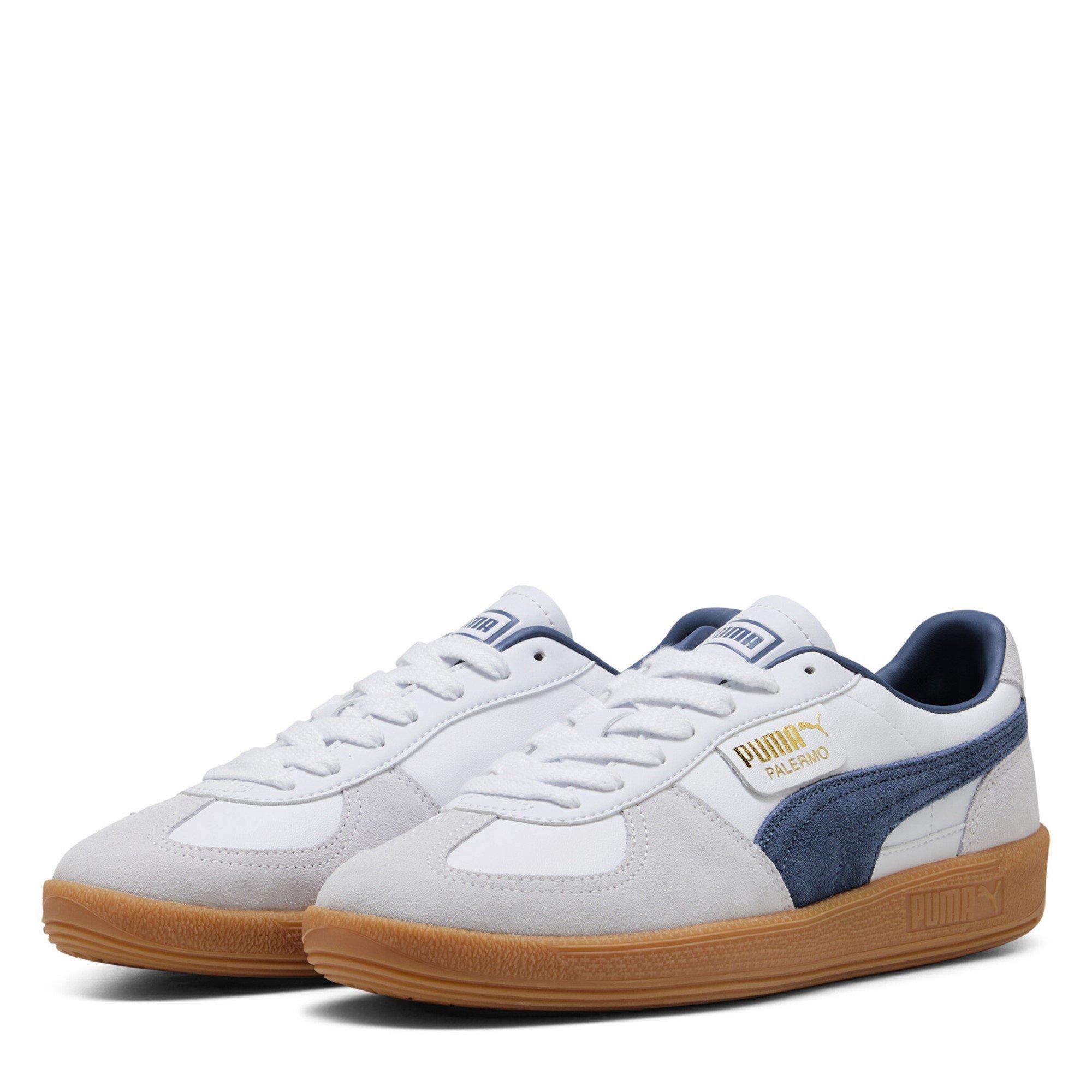 Puma Men's Palermo Trainers - White/Blue - 7 (40.5)