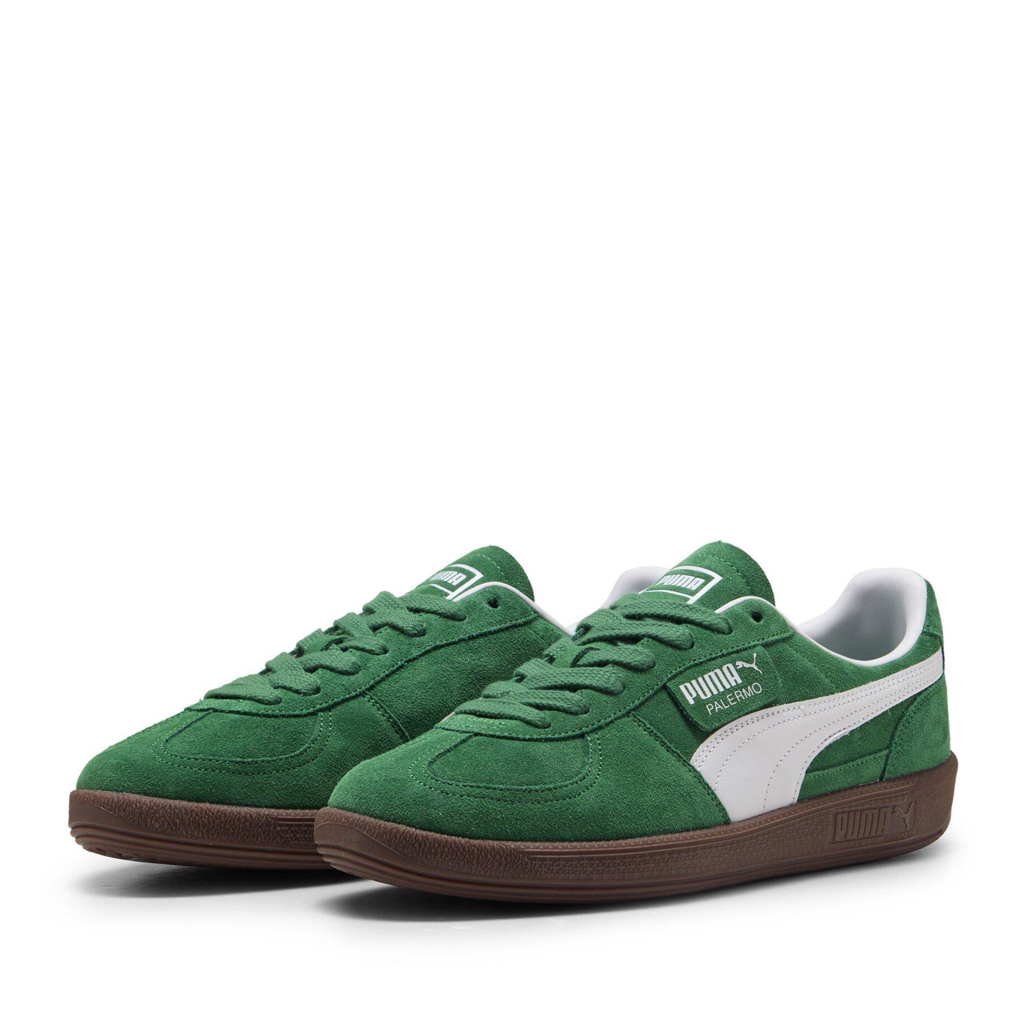 Puma Men's Palermo Trainers - Green/Gum - 9.5 (44)