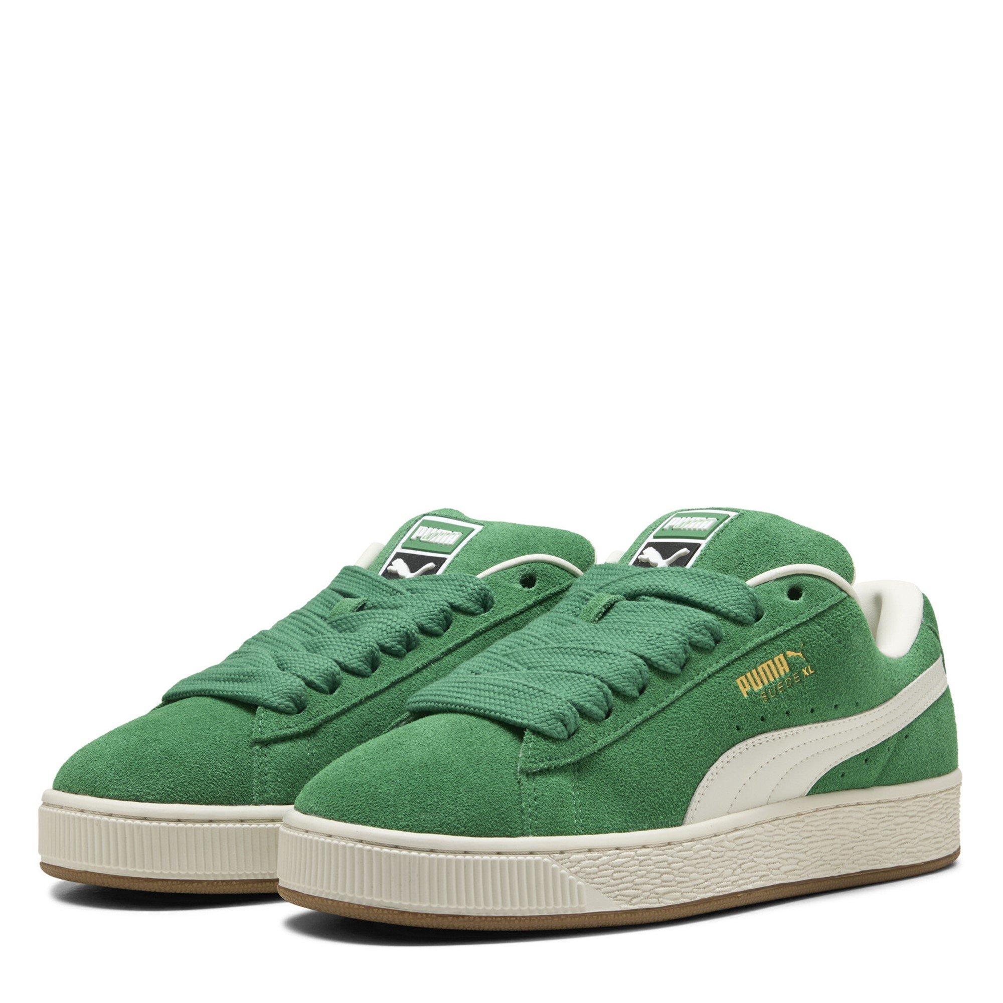Puma Men's Suede Xl Trainers - Green/White - 11 (46)