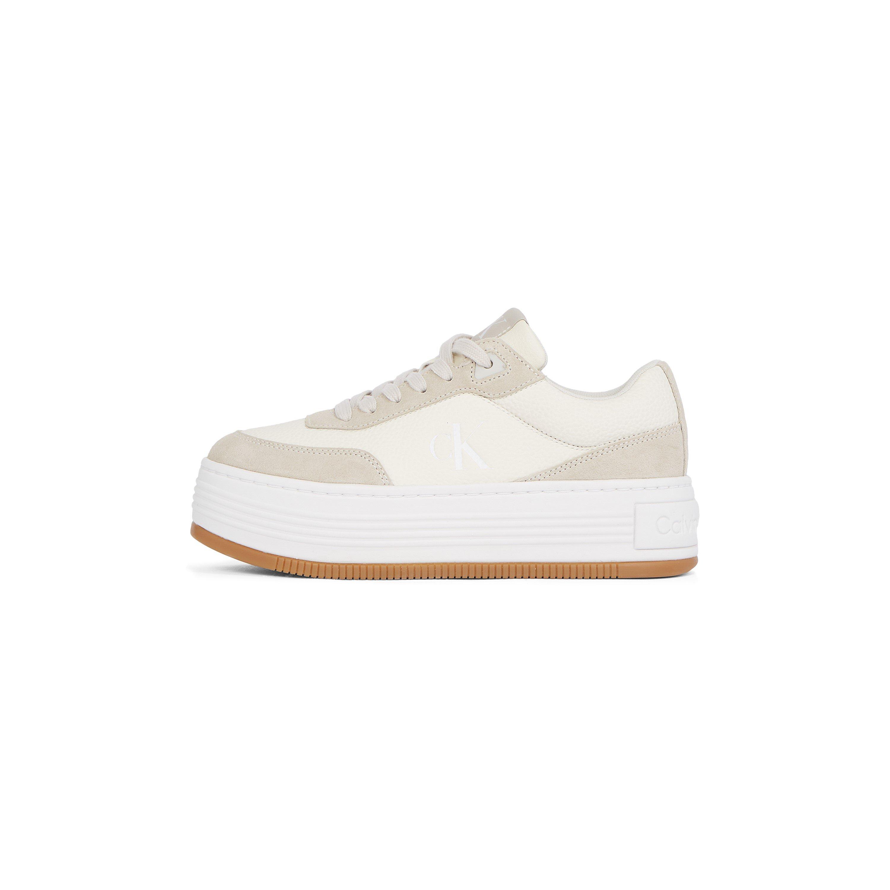 Cremefarben - Calvin Klein Jeans - Bold Low Lace Platform Trainers - 2