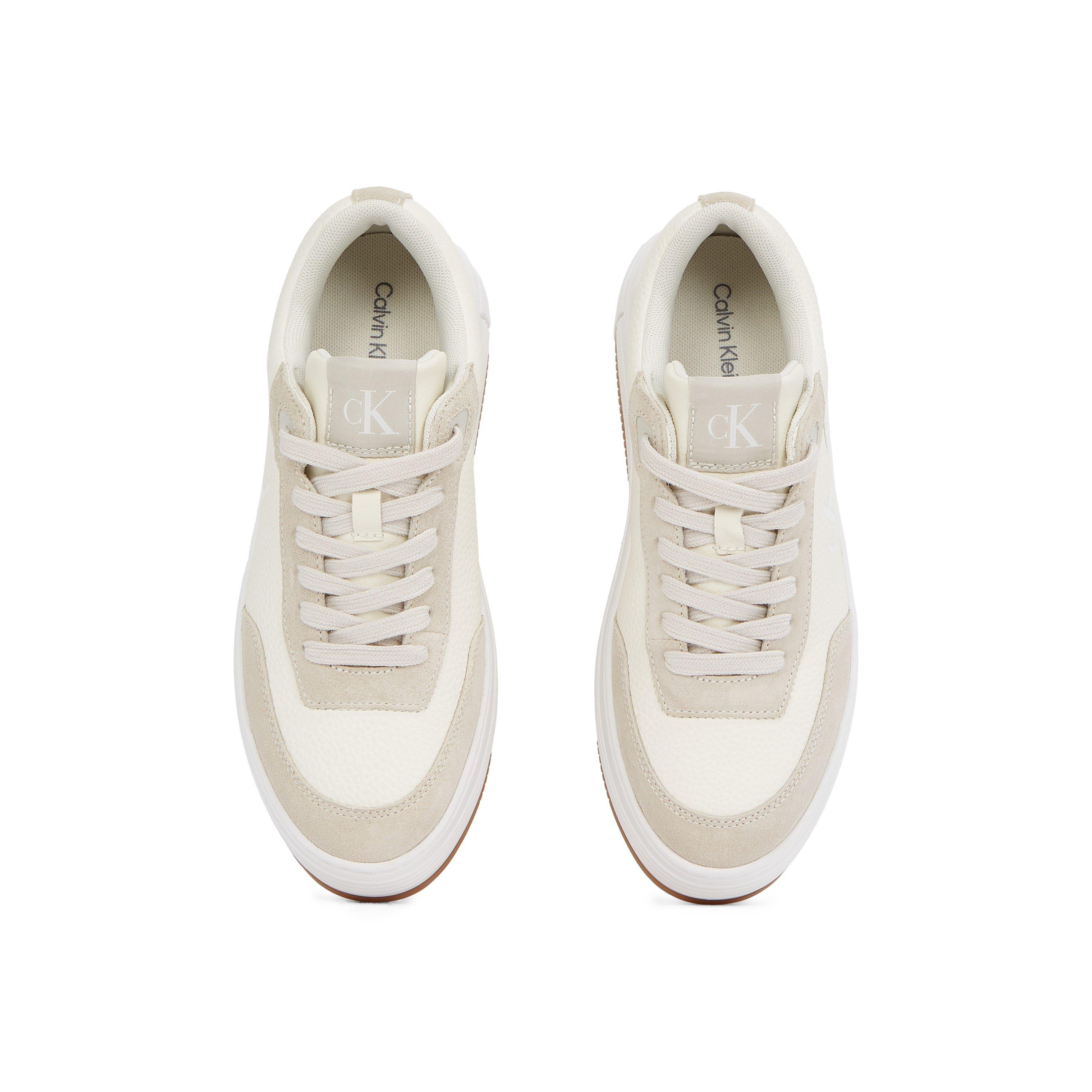 Cremefarben - Calvin Klein Jeans - Bold Low Lace Platform Trainers - 5