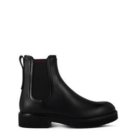 Ferragamo Cezanne Leather Chelsea Boots