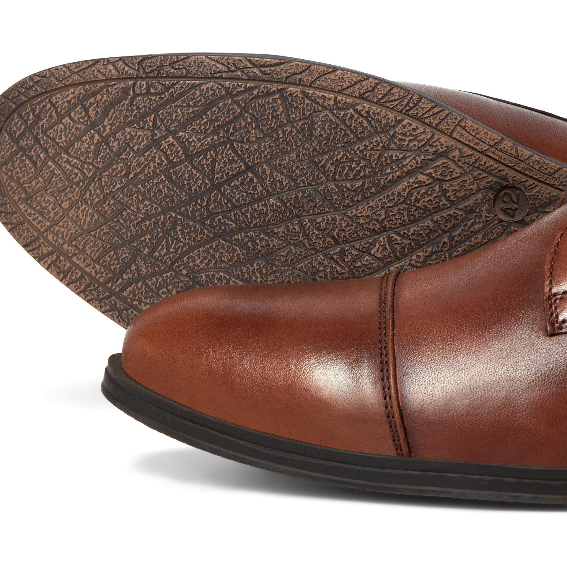 Cognac - Jack and Jones - Raymond Leather Shoe Mens - 6