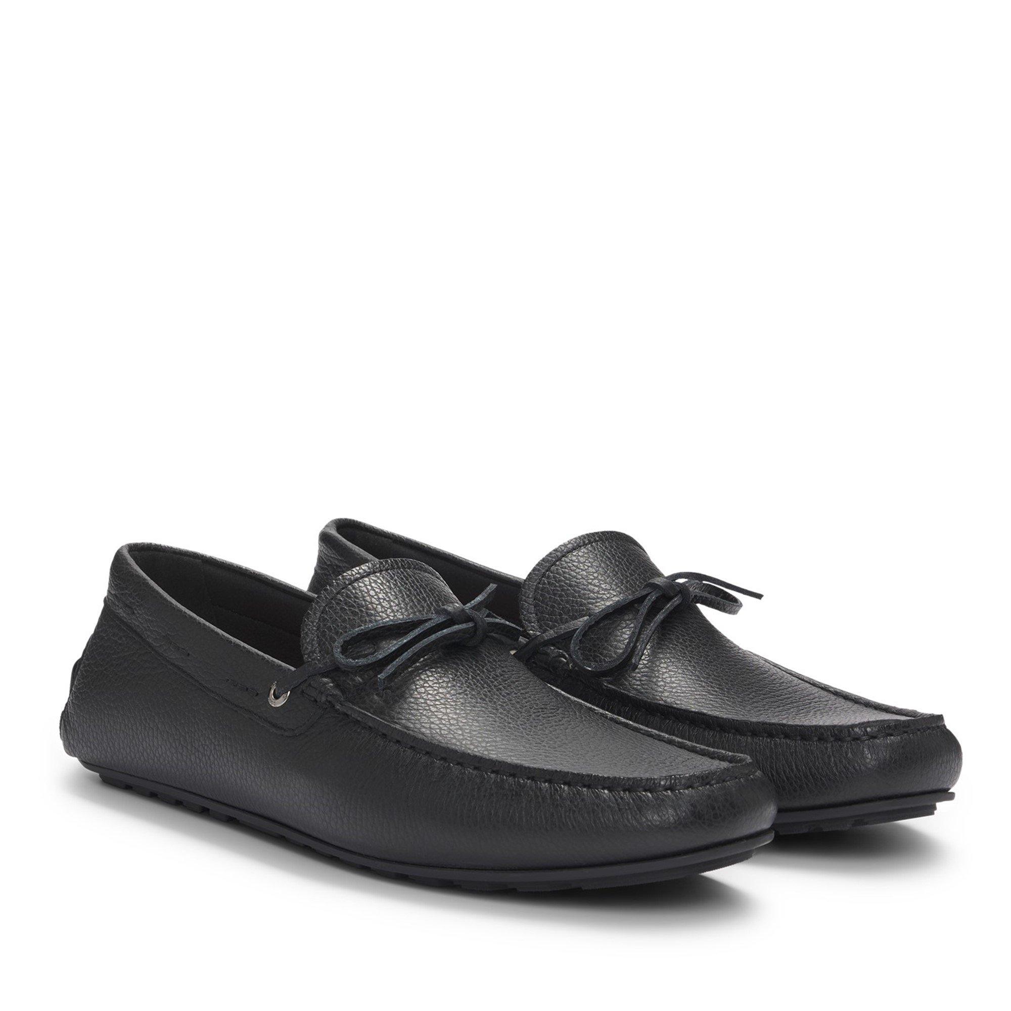 Black 001 - Boss - Men's Noel Mocc Slip-On Loafers - 3