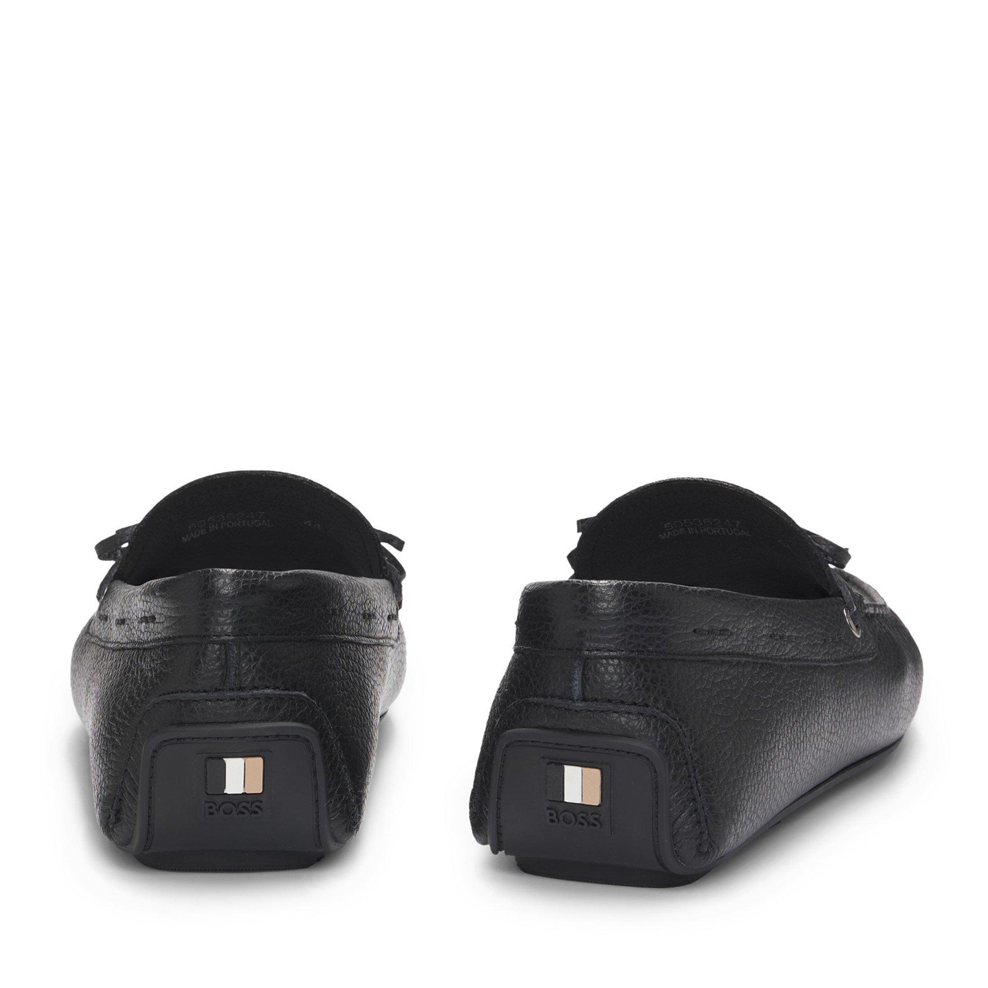 Black 001 - Boss - Men's Noel Mocc Slip-On Loafers - 4