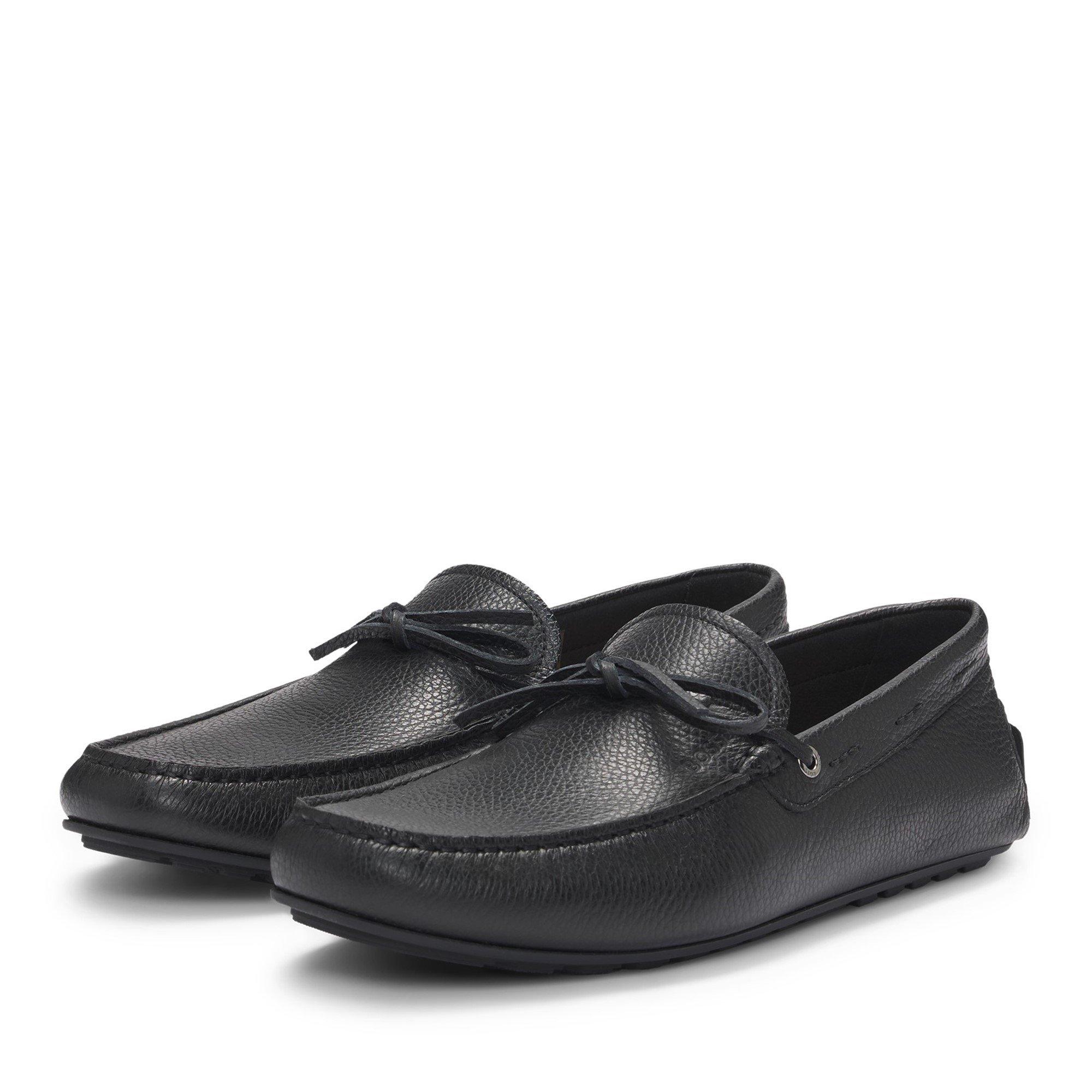 Black 001 - Boss - Men's Noel Mocc Slip-On Loafers - 6