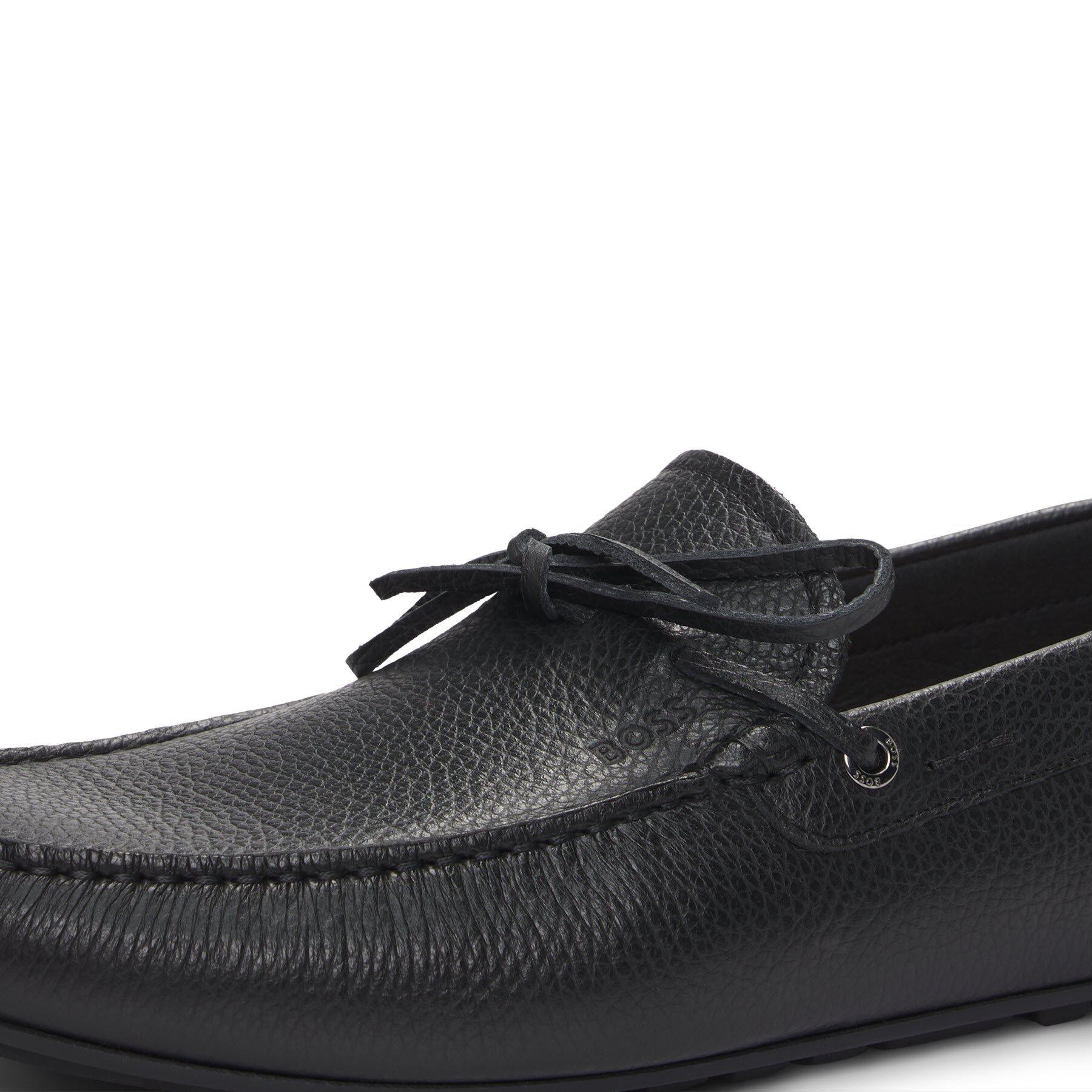 Black 001 - Boss - Men's Noel Mocc Slip-On Loafers - 8