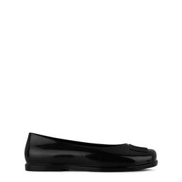 Melissa x Marc Jacobs Logo Ballerina Pumps