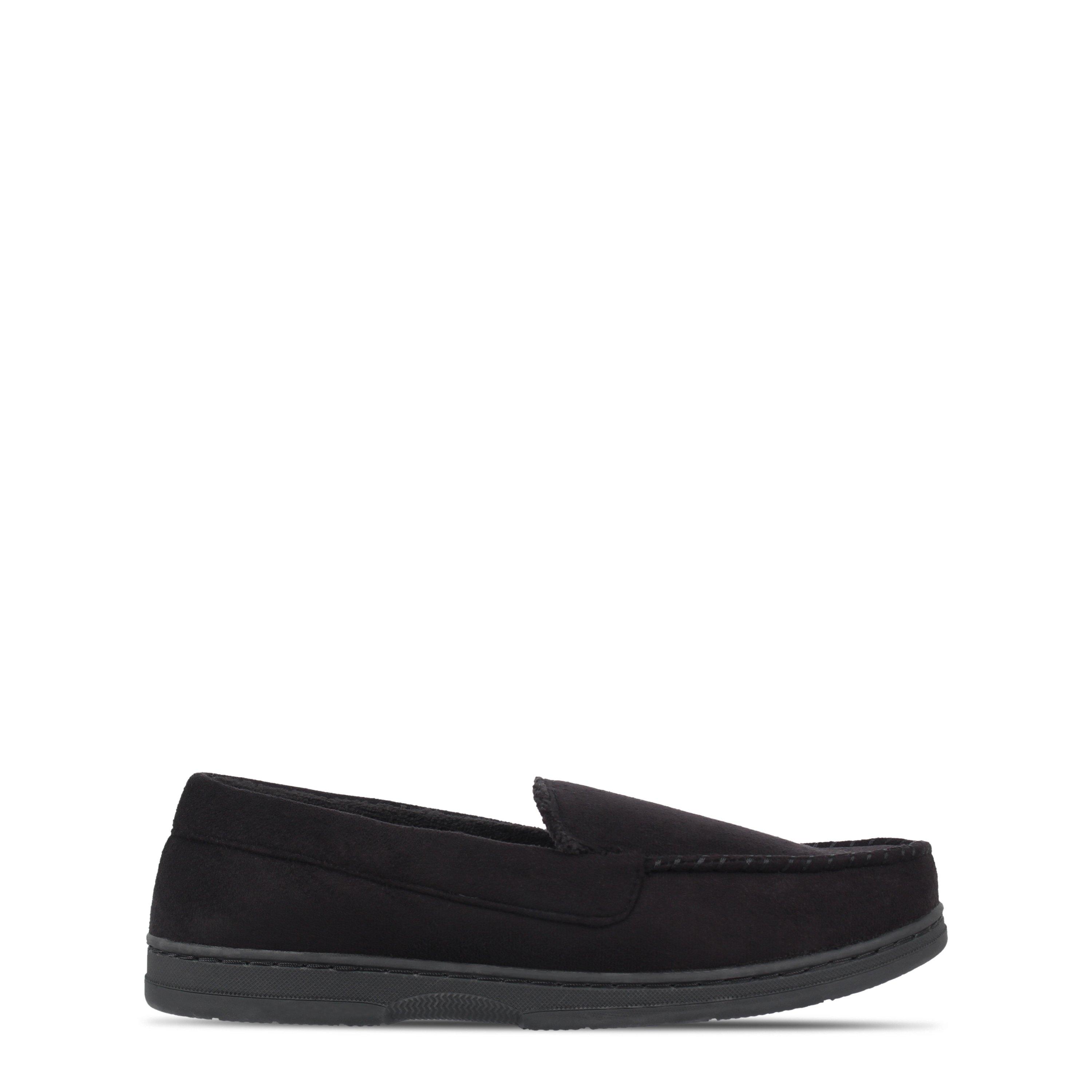 Black - Howick - Men's Moccasin Mule Slippers - 1