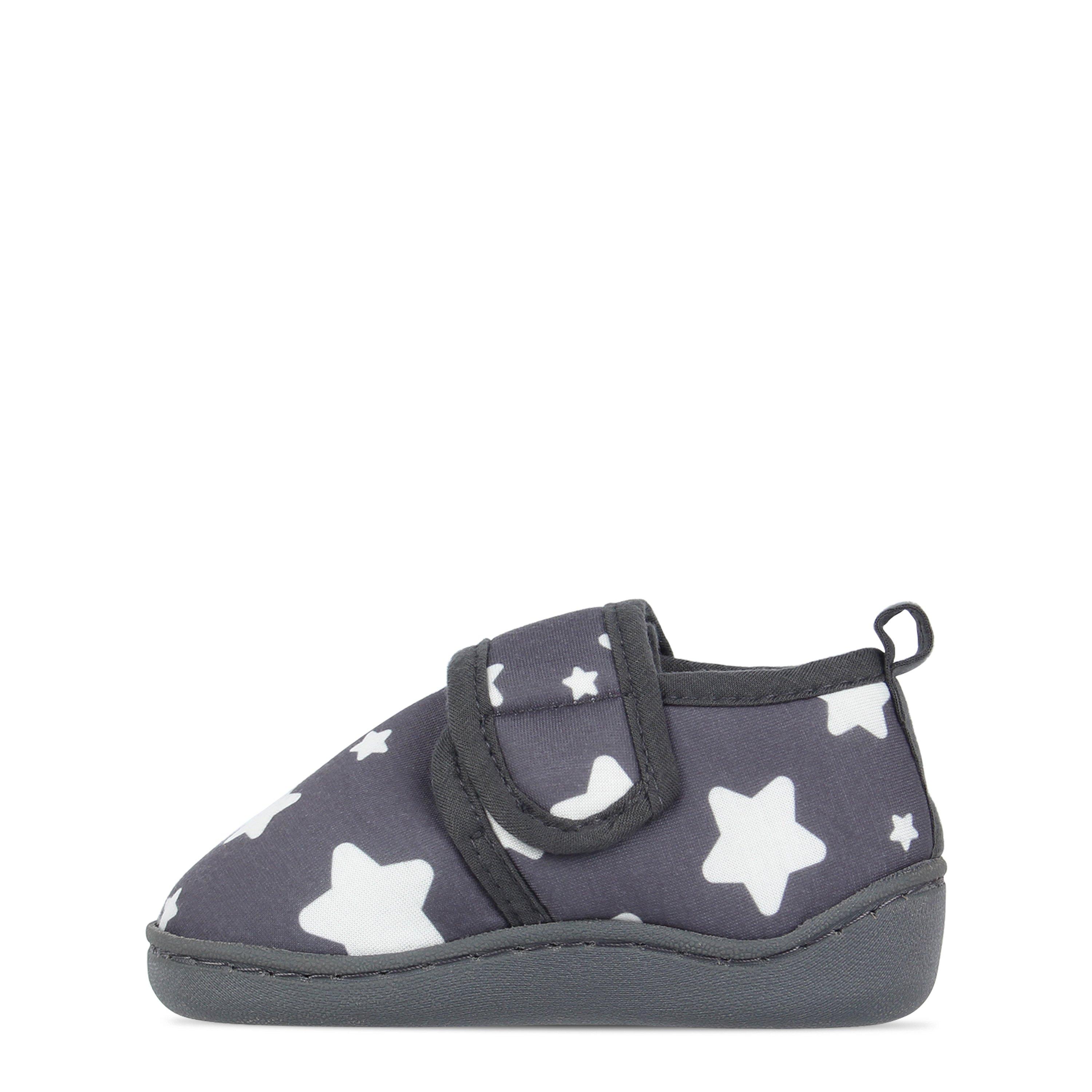 Grey - Fabric - Slippers Infants - 2