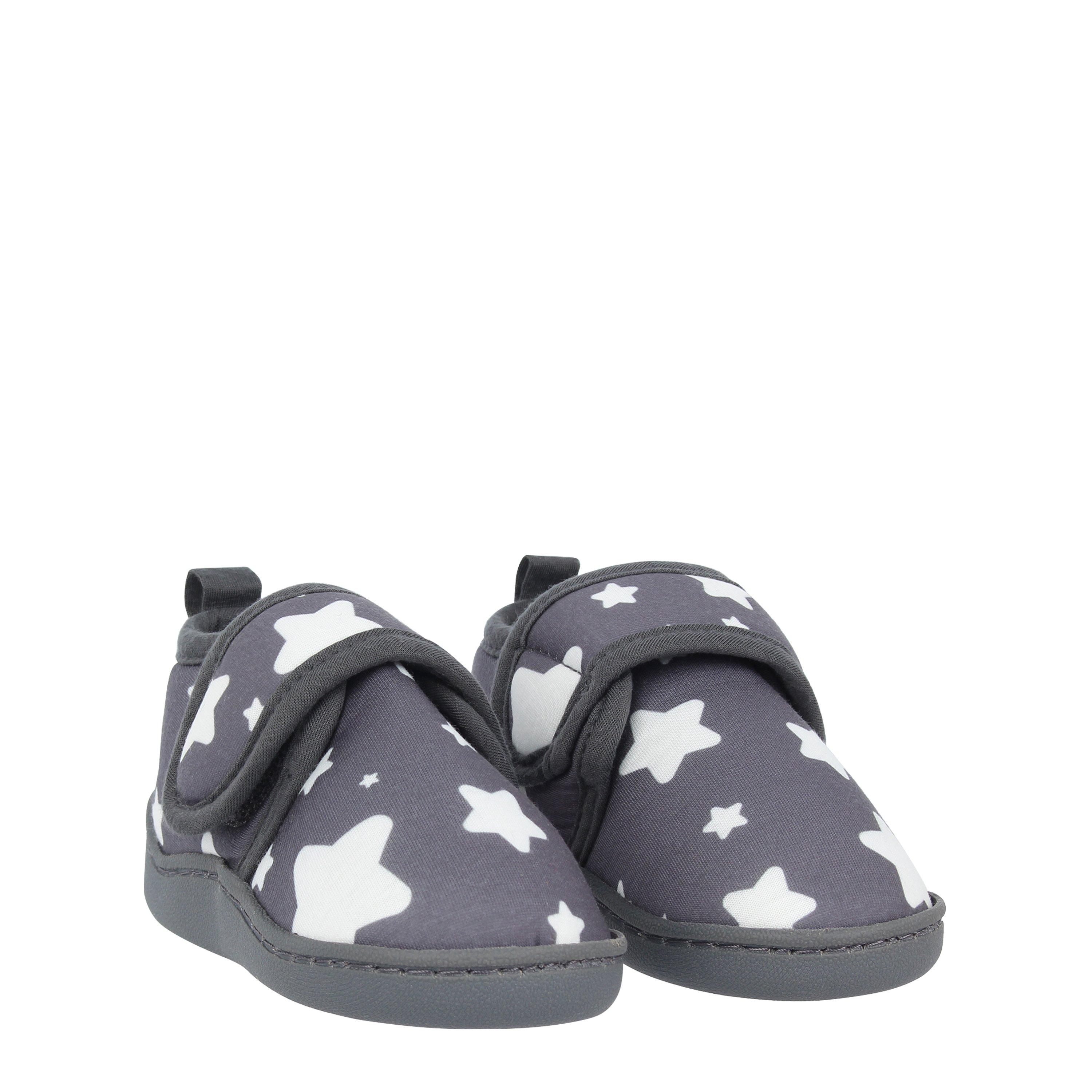 Grey - Fabric - Slippers Infants - 3