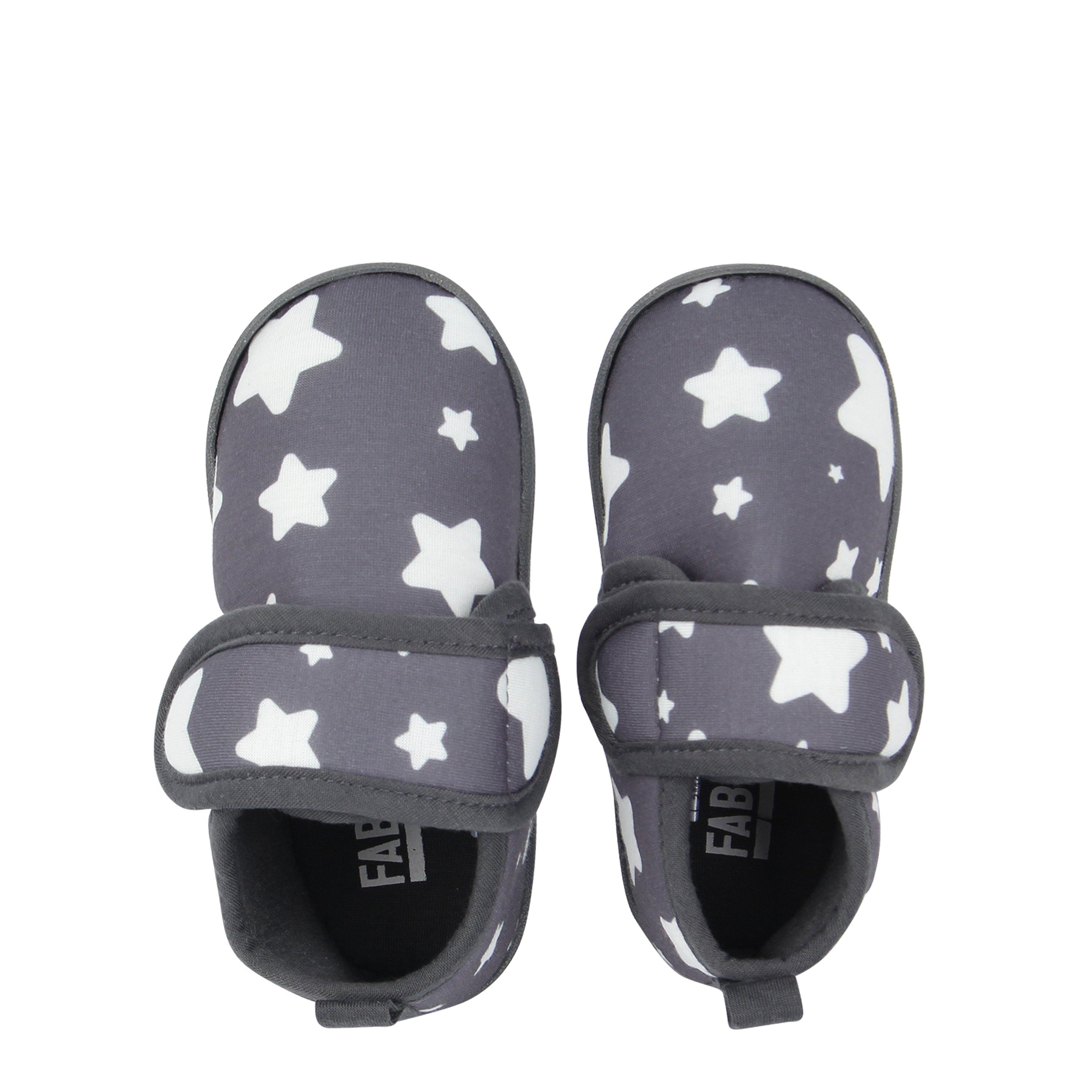 Grey - Fabric - Slippers Infants - 5