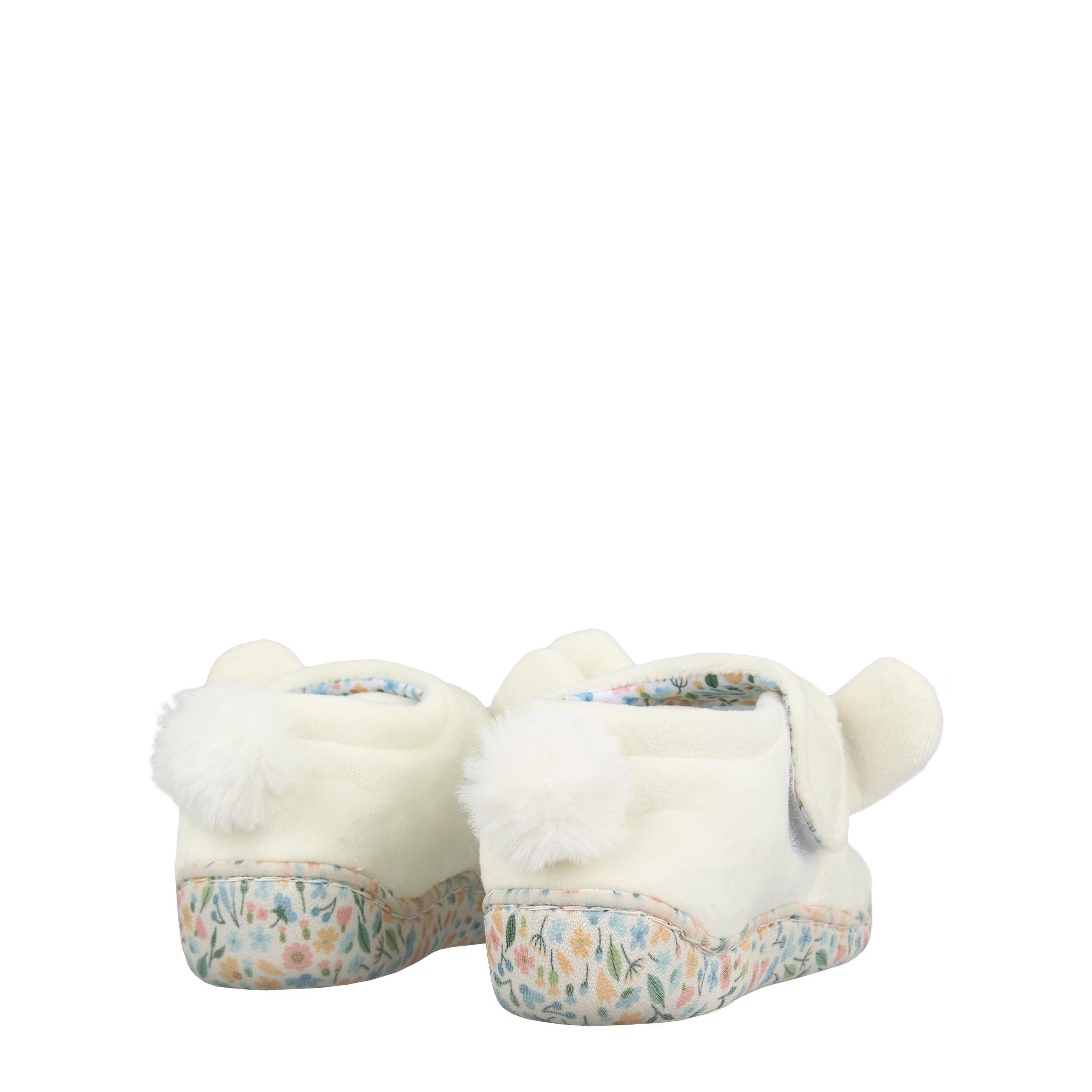 Crème - Fabric - Slippers Infants - 4