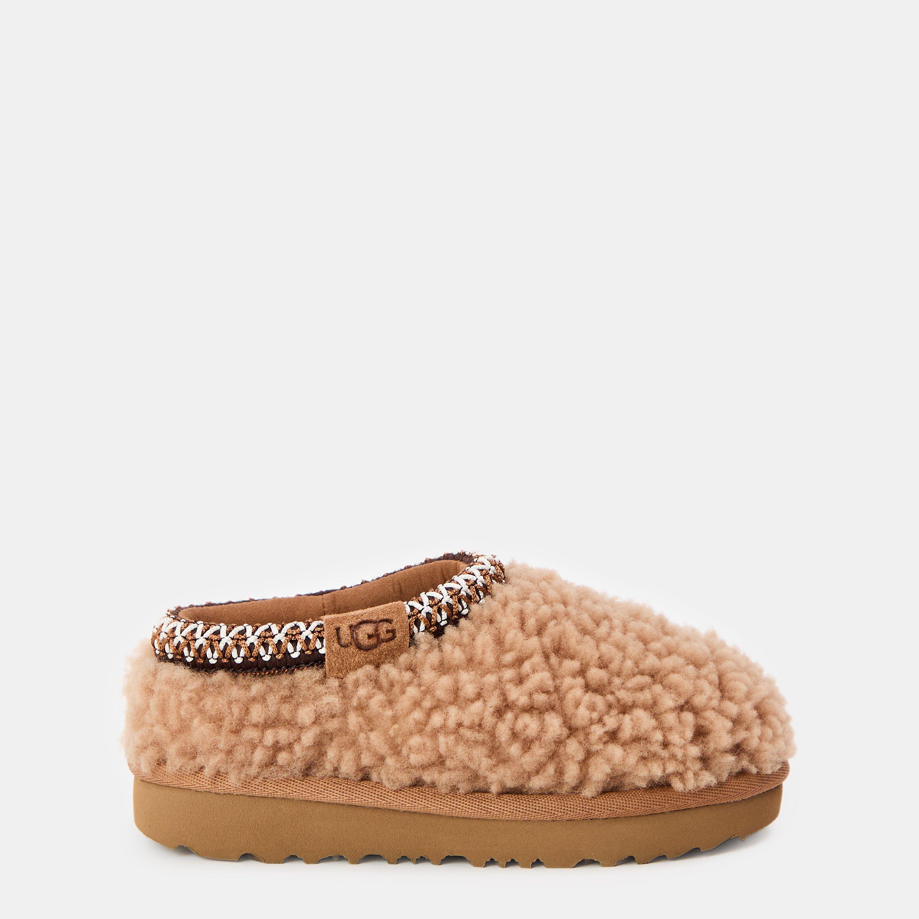 Chestnut CHE - Ugg - Unisex Kids' Tasman Curly Mule Slippers - 1