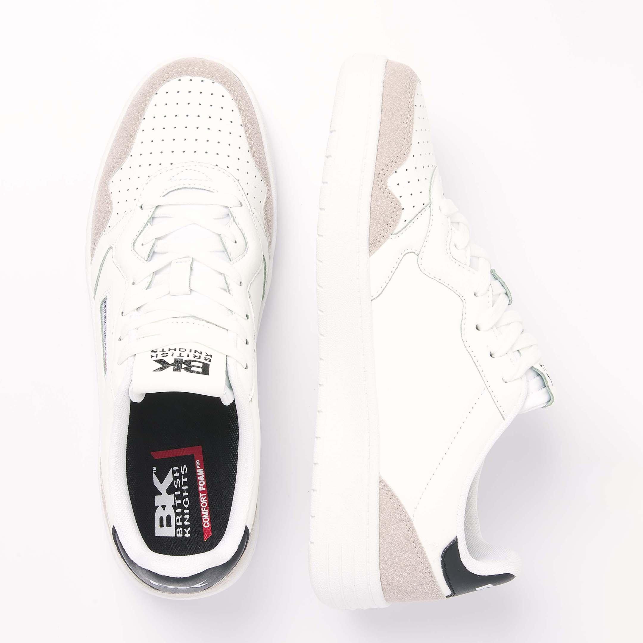 Blanc/Noir - British Knights - Noors Trainers Mens - 5