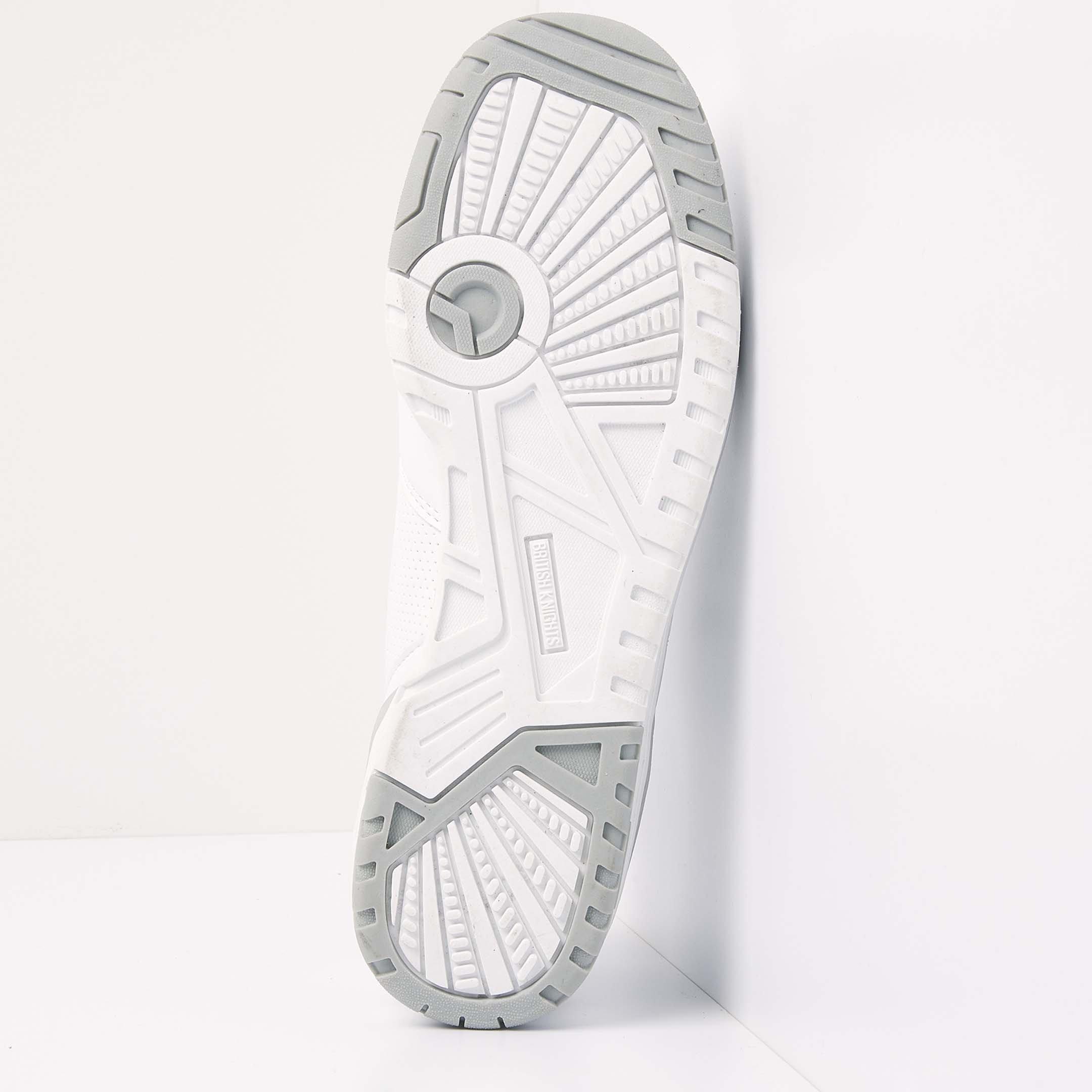 White/Lt Grey - British Knights - Men's Vendon Low-Top Trainers - 6