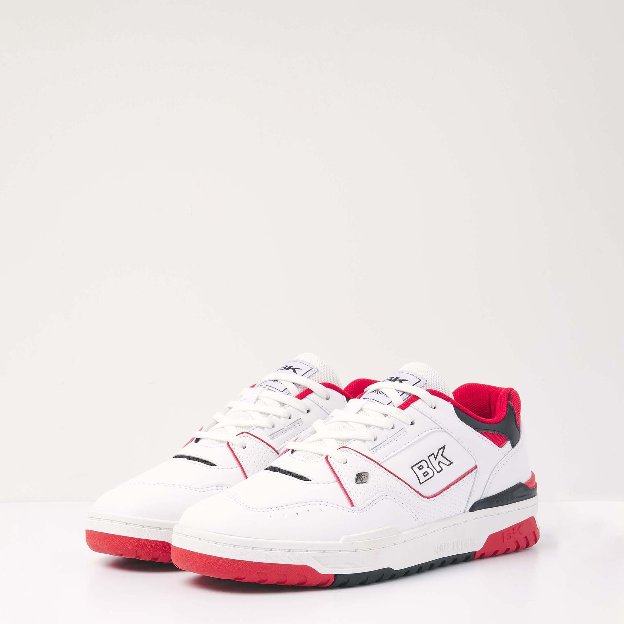 Blanc/Rouge/Noir - British Knights - Vendon Low-Top Trainers - 3