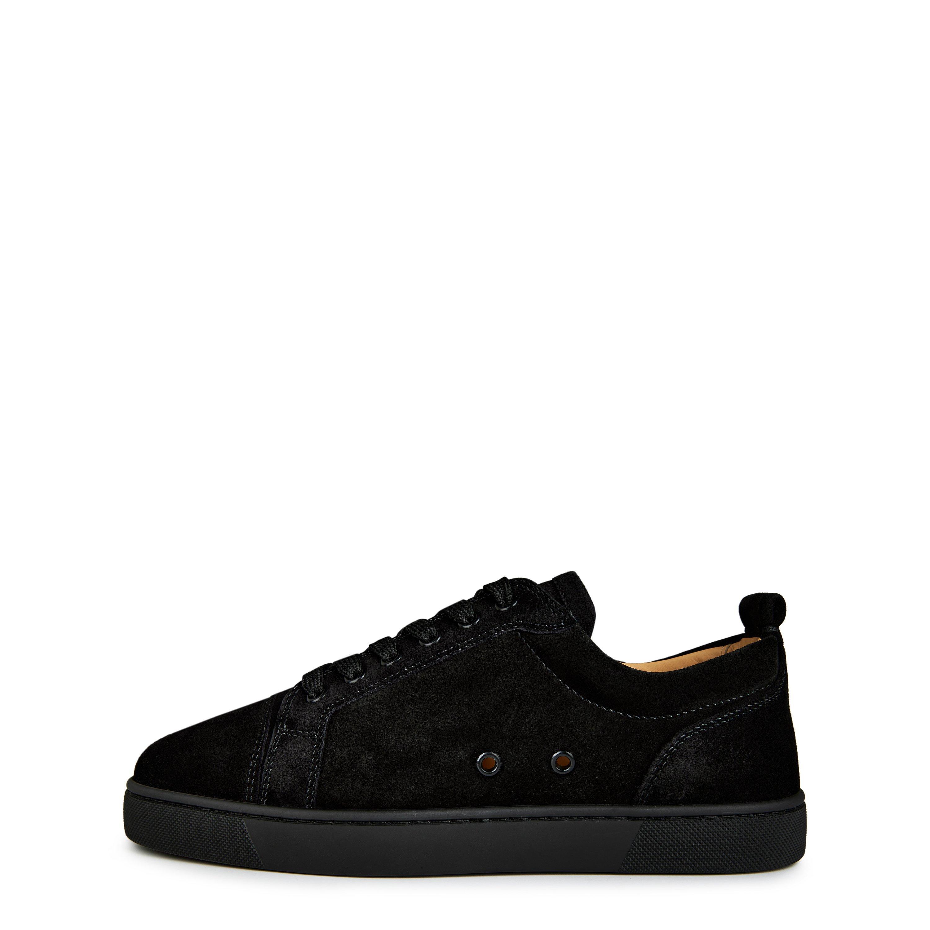 Black Suede - Christian Louboutin - Men's Louis Junior Suede Trainers - 2