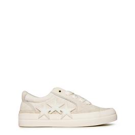 Amiri Sunset Star Embroidered Suede Low Top Trainers