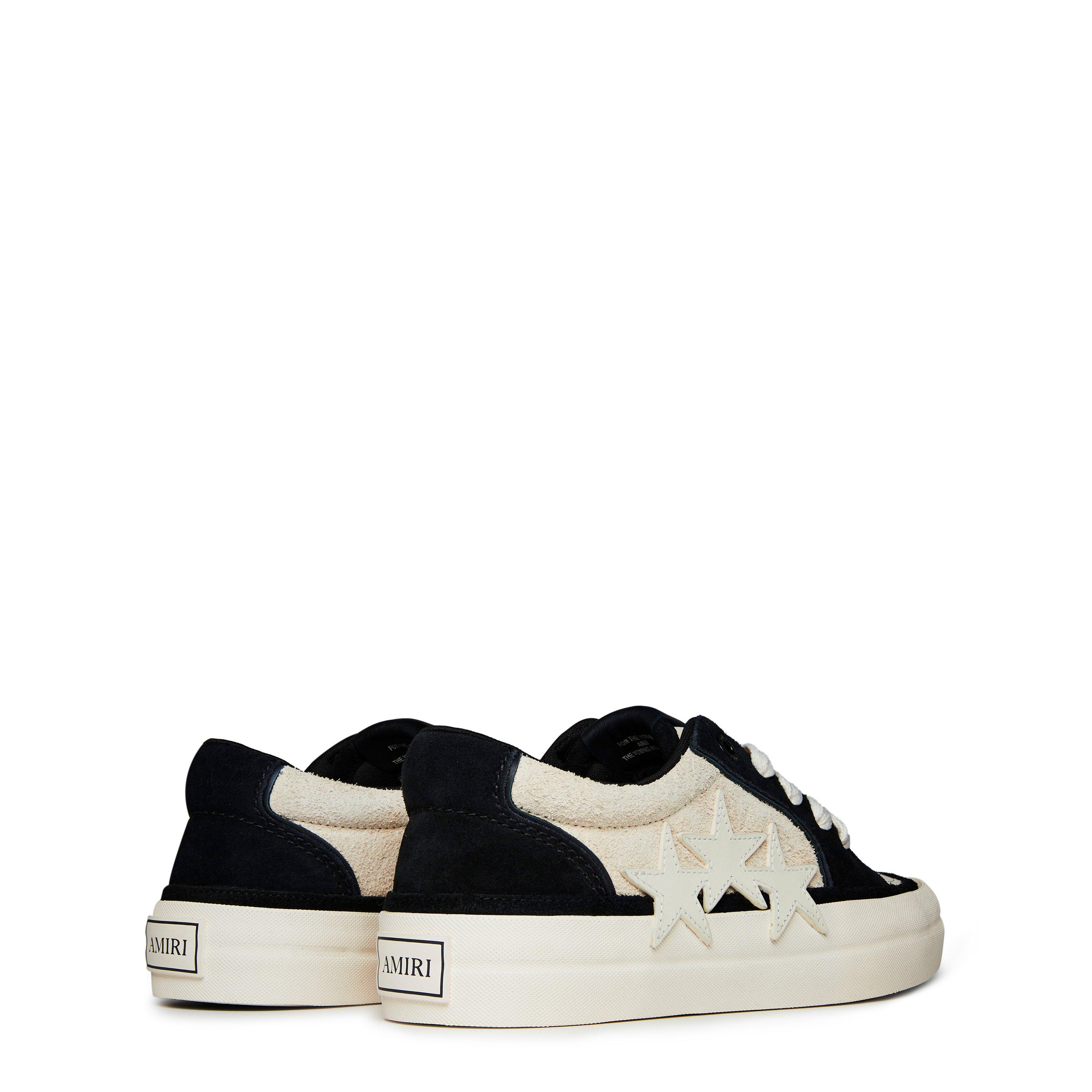 Birch Black - Amiri - Men's Sunset Star Embroidered Suede Low-Top Trainers - 4