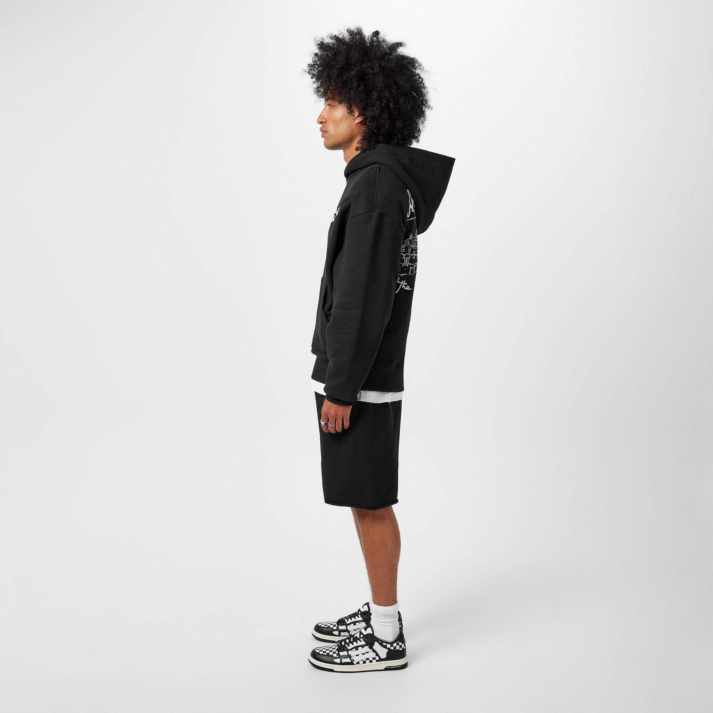 Blk/Wht - Amiri - Skeleton Check Print Low Top Trainers - 6