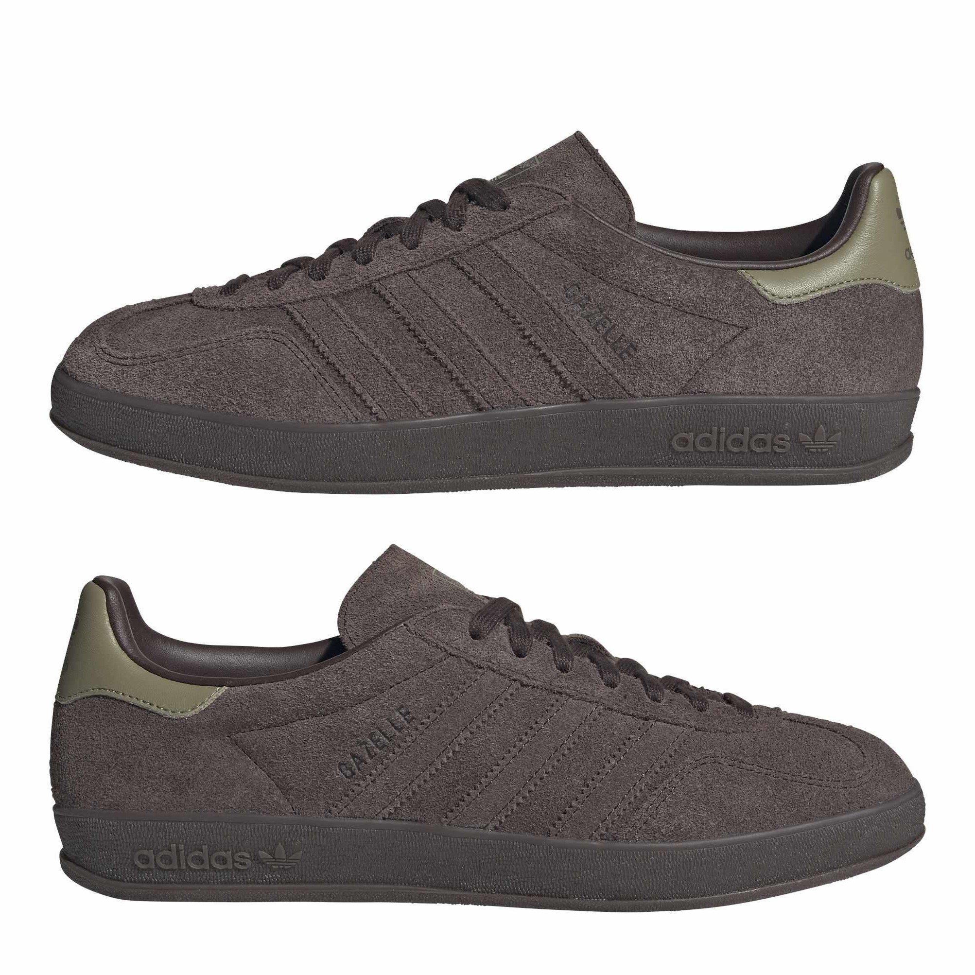 Dark Brown - adidas Originals - Gazelle Indoor Shoes - 9