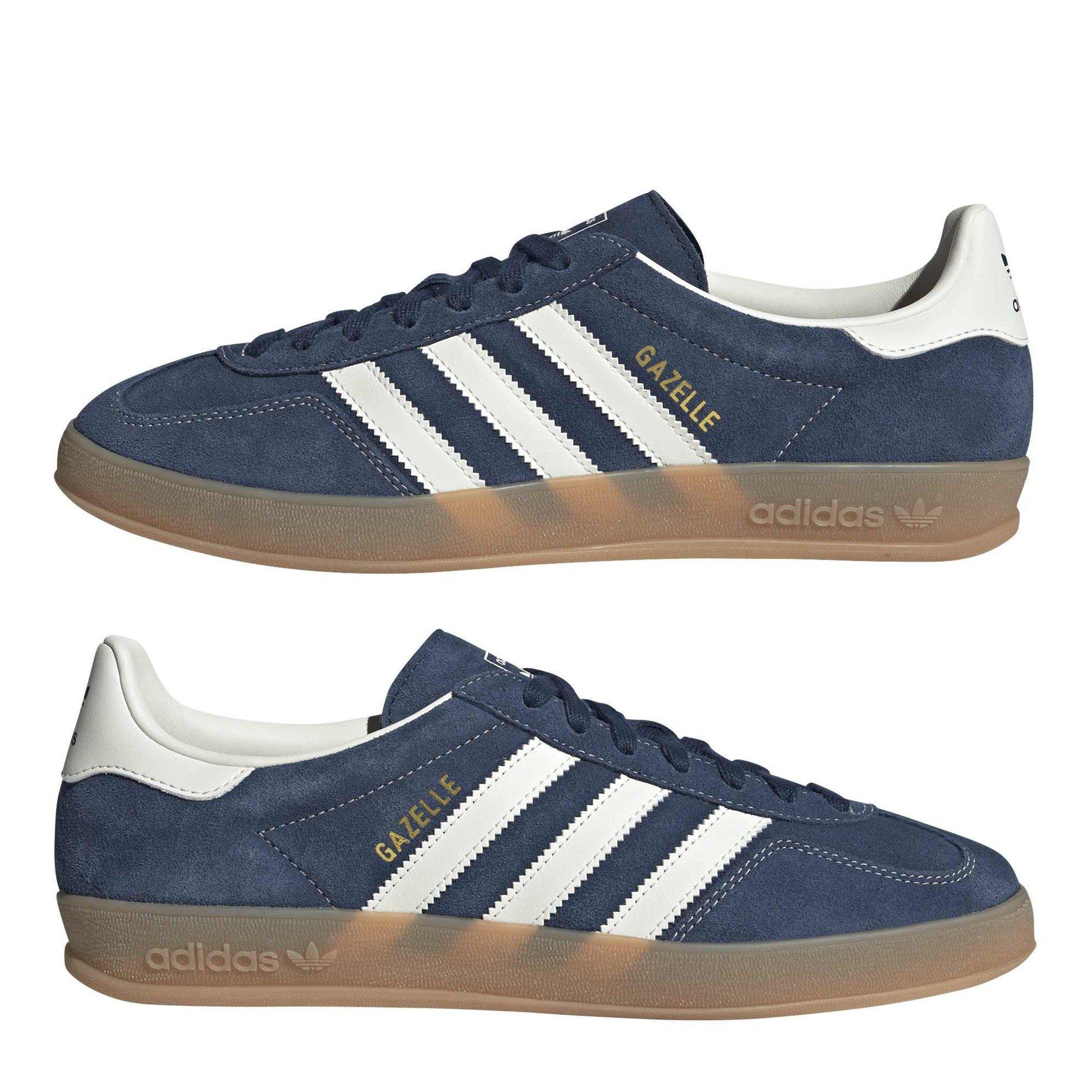 Indigo/White - adidas Originals - Gazelle Indoor Shoes - 11