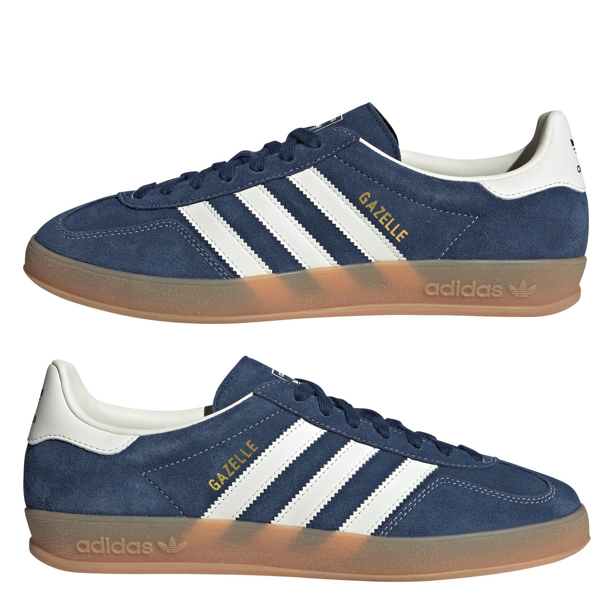 Indigo/White - adidas Originals - Gazelle Indoor Shoes - 9