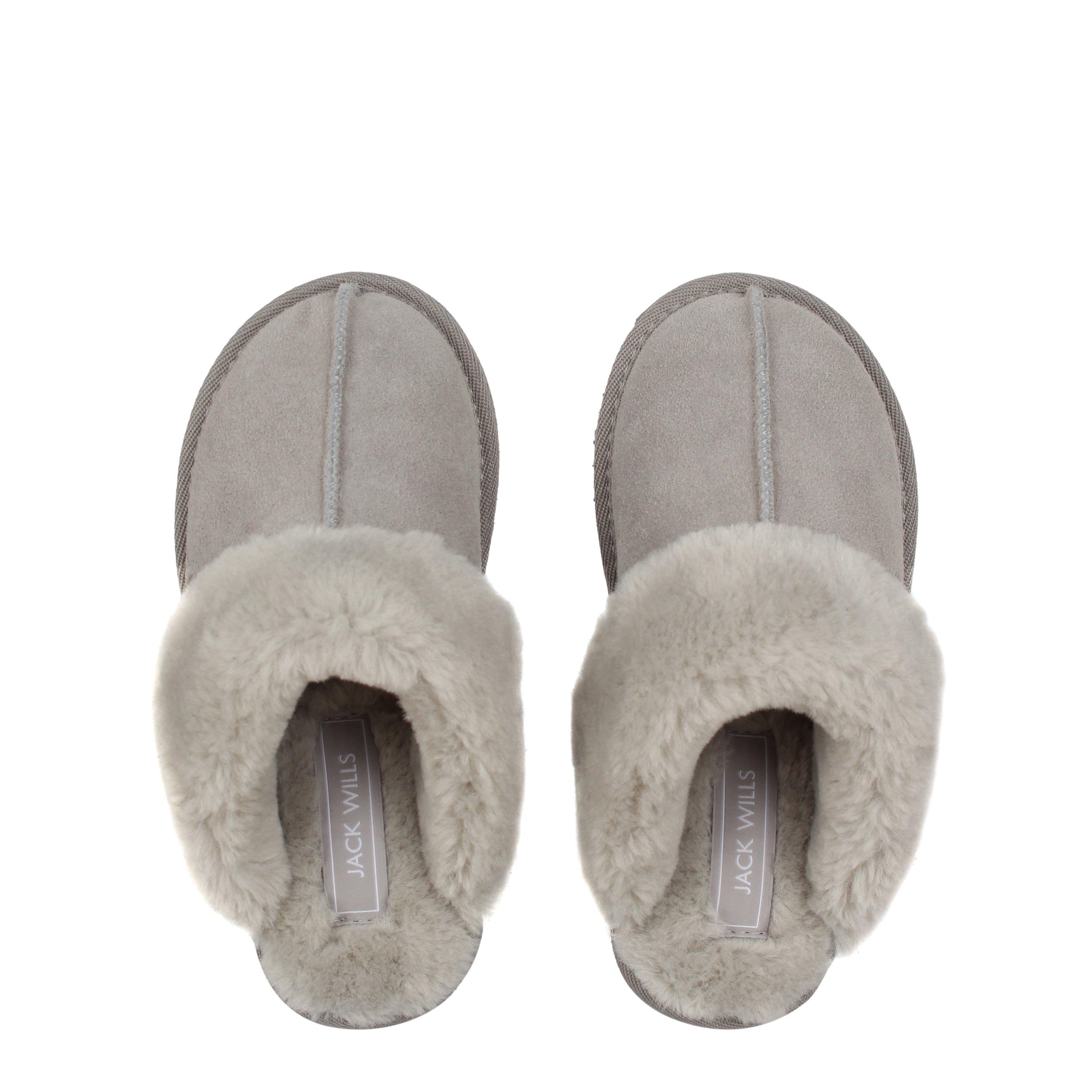 Grey - Jack Wills - Mule Slipper Childrens - 5