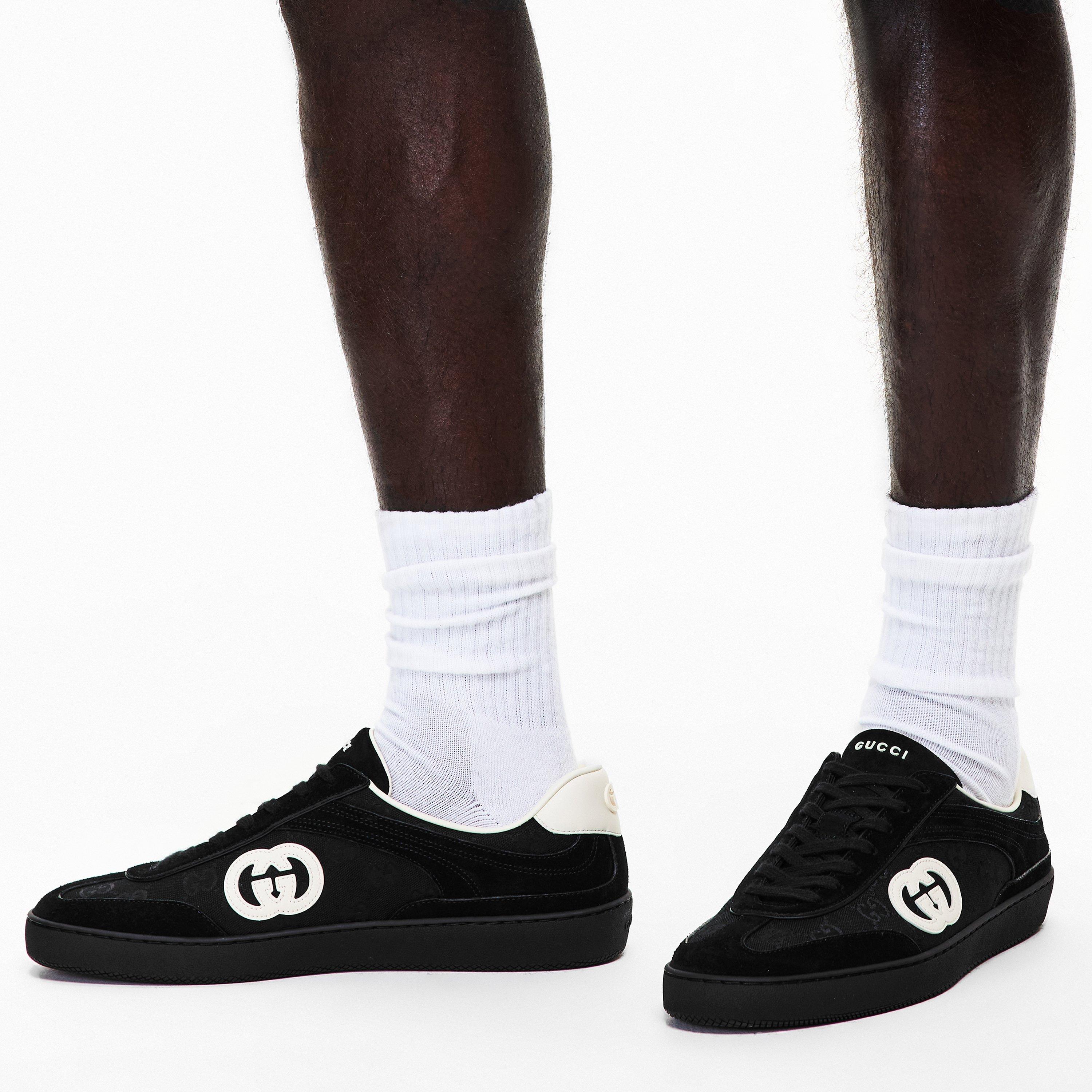 Black/White - Gucci - Interlocking G G74 Sneakers - 3