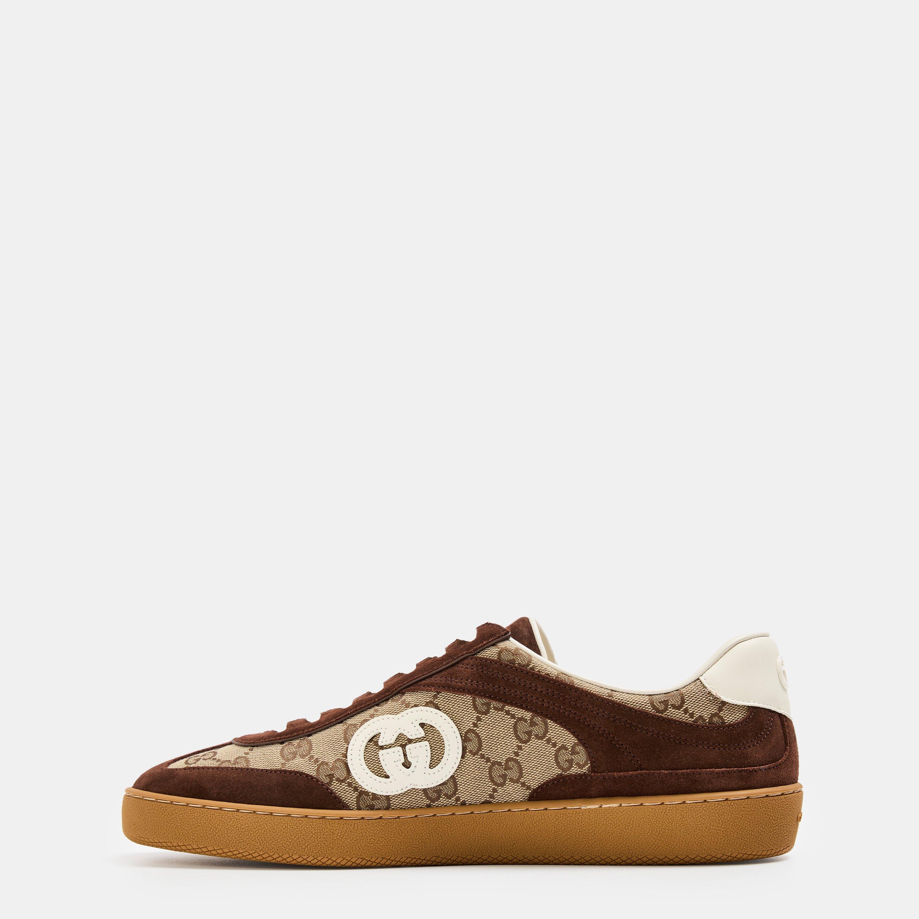 Beige/GG - Gucci - Interlocking G G74 Sneakers - 2