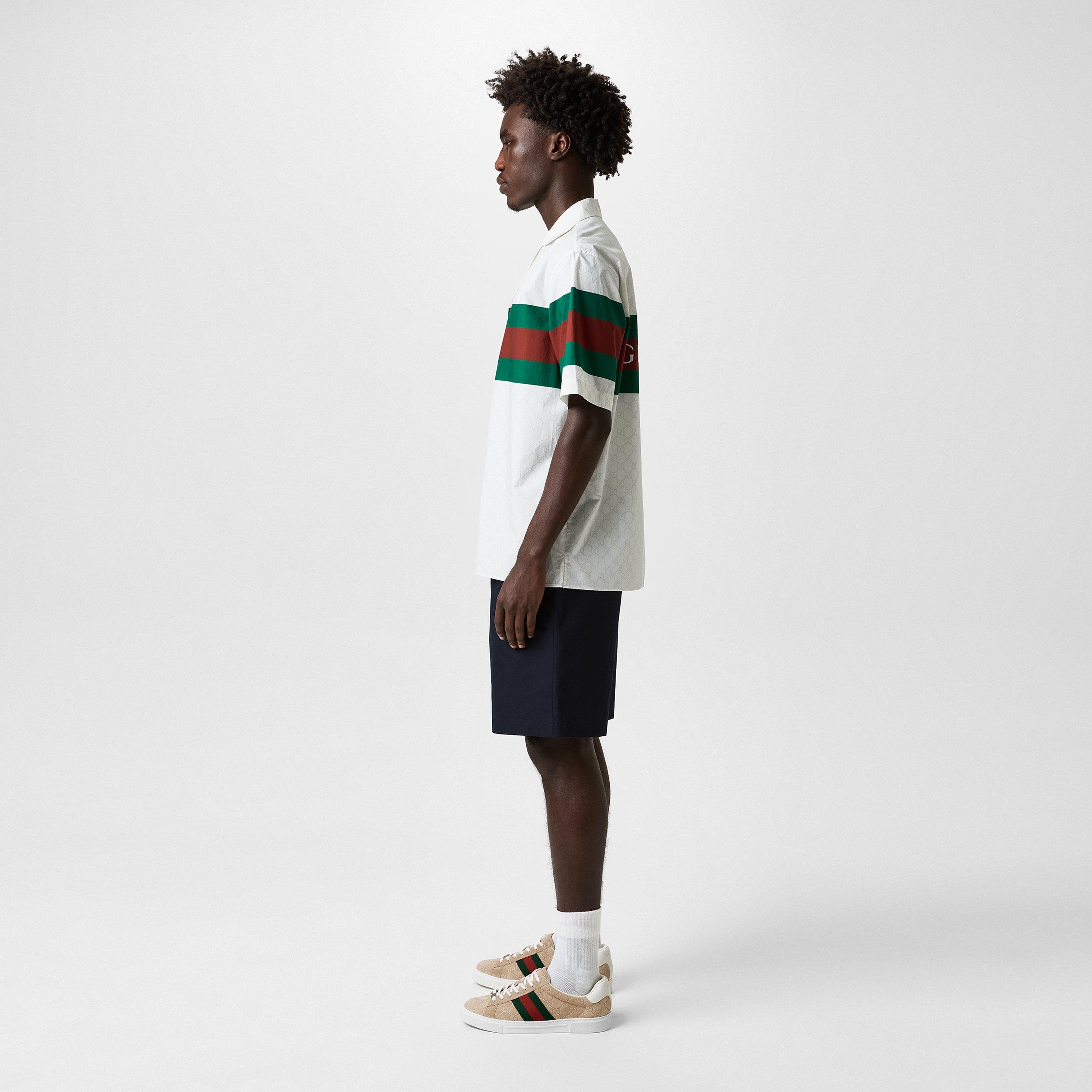 Oatmeal - Gucci - GG Web Ace Sneakers - 8