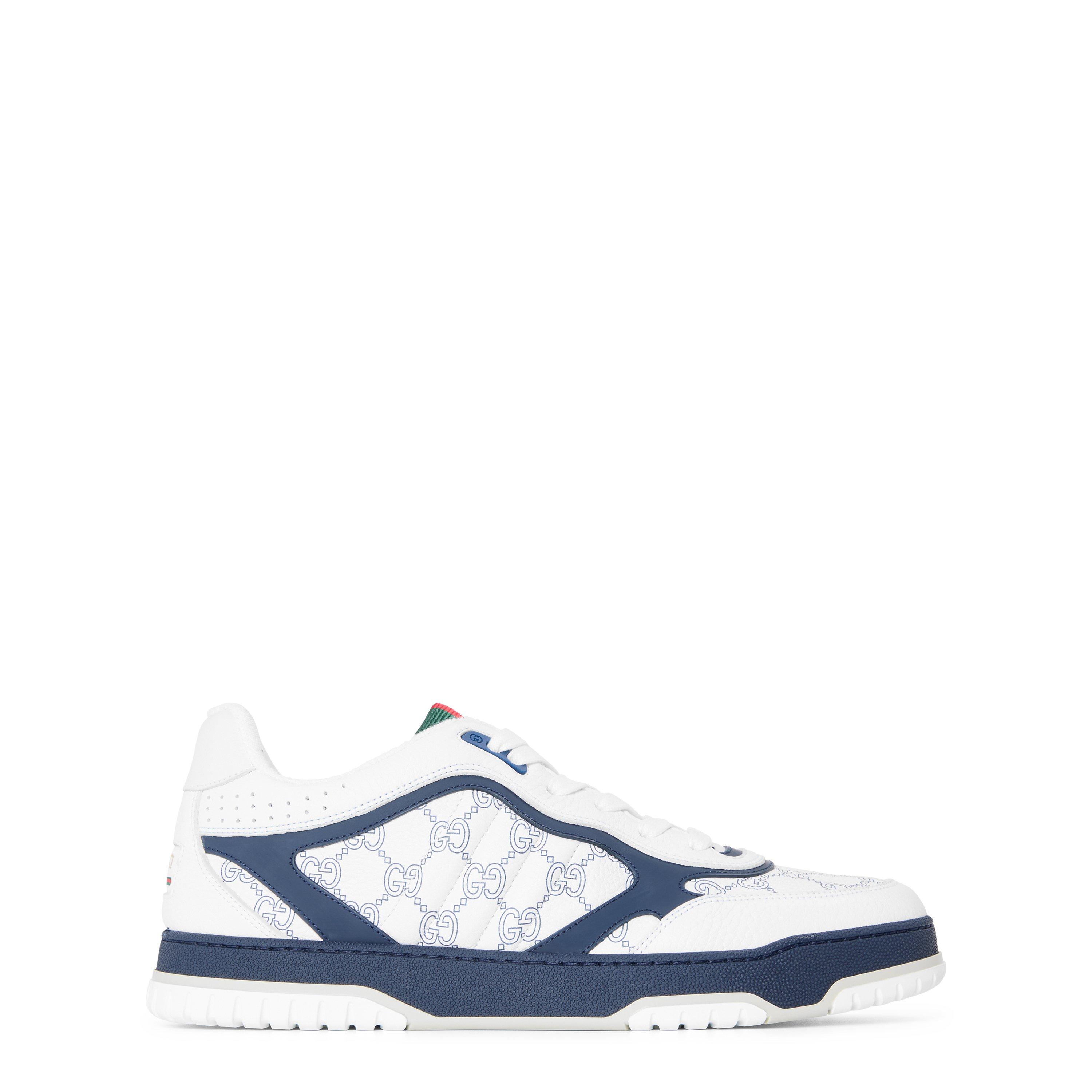 Gucci Mens Re-Web Sneakers - Blue/White - Size 10 (44)