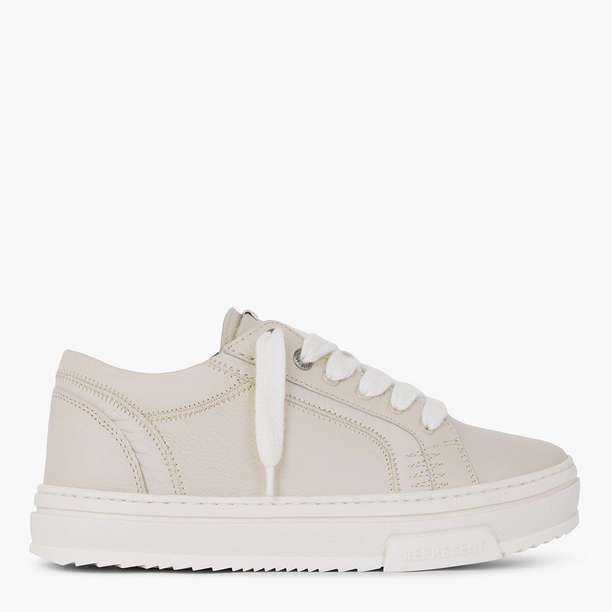 Represent Men's Tumble Mix Grain Leather Trainers