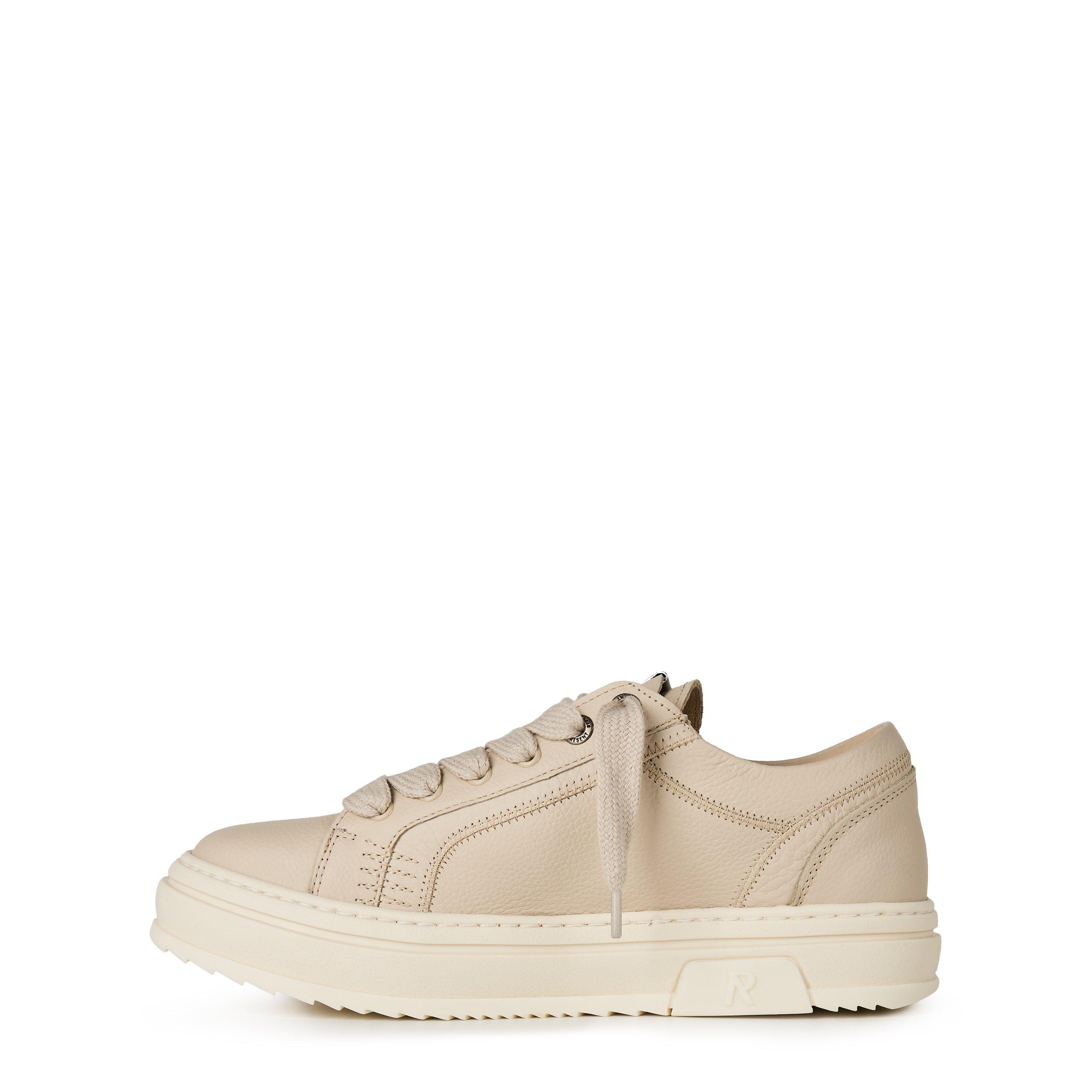 Sand - Represent - Men's Tumble Mix Grain Leather Trainers - 2