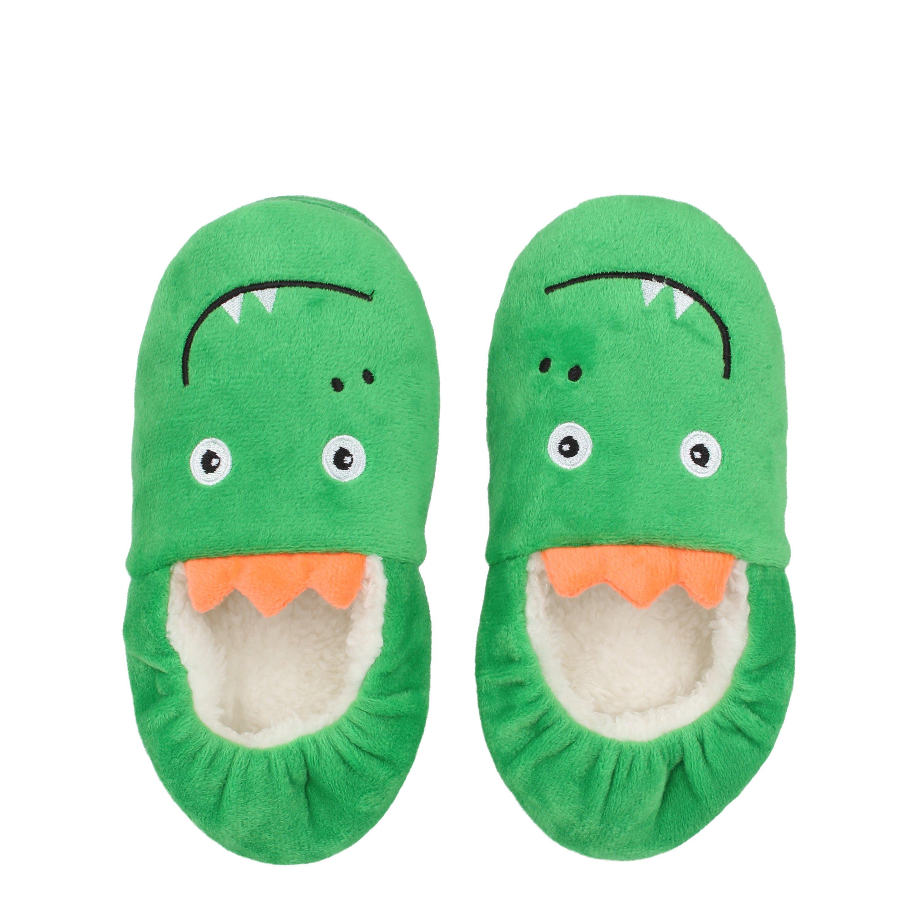 Green/Orange - Grün/Orange - Firetrap - Dinosaur Slipper & Eyemask Set - 5