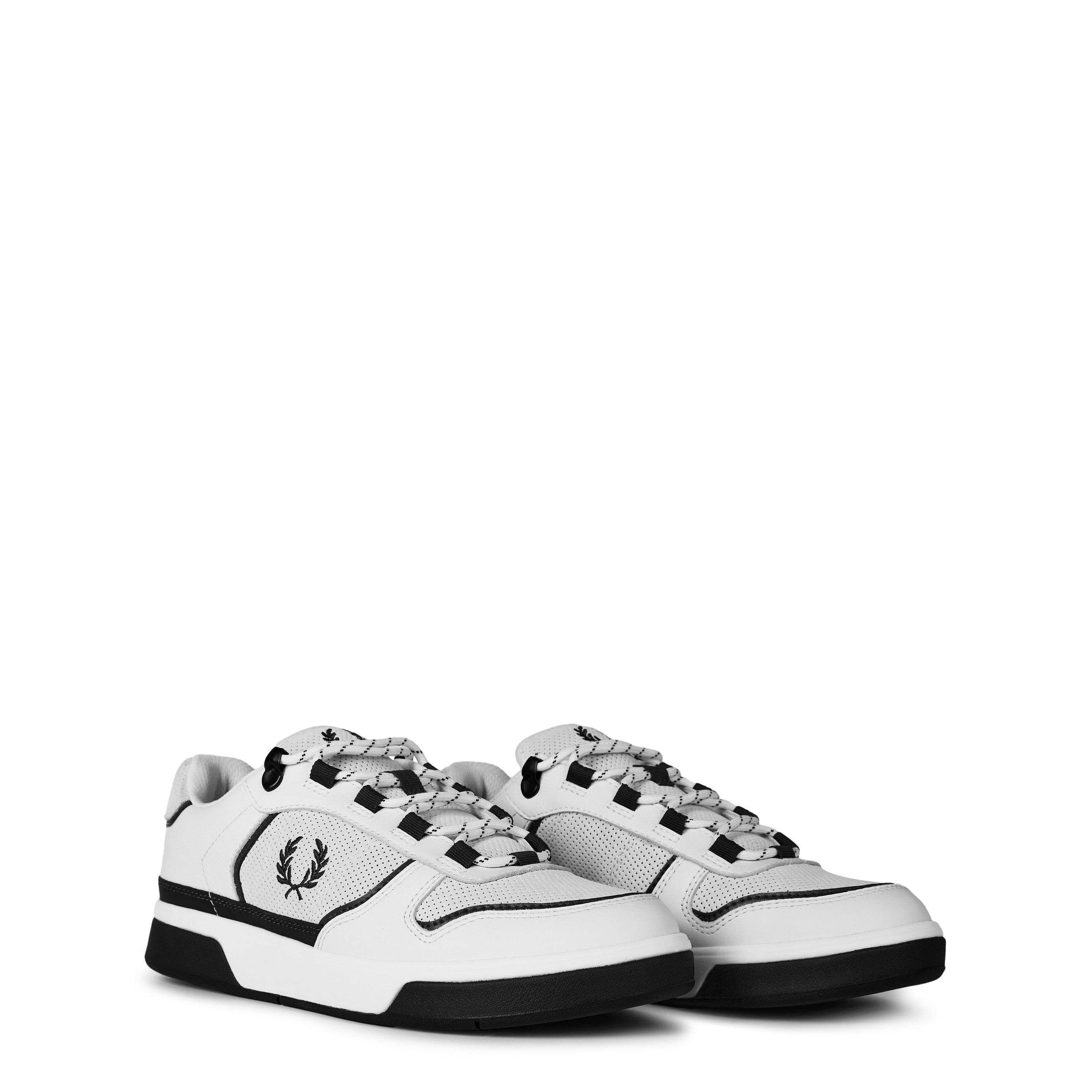 X42 White/Grey - Fred Perry - Men's Court Low-Top Trainers - 4