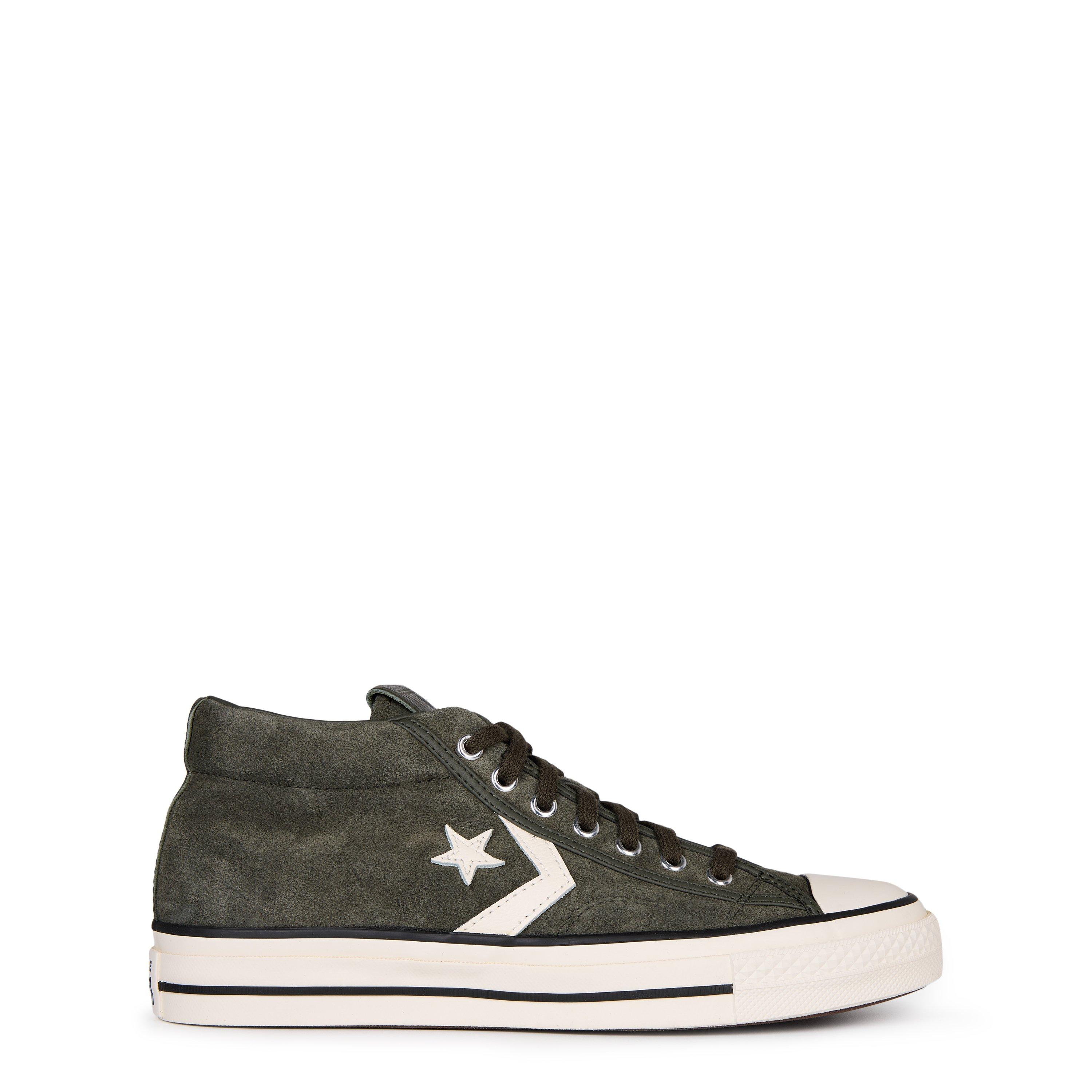 CaveGreen/Egret - Converse - Men's Star Player 76 Suede High-Top Trainers - 1