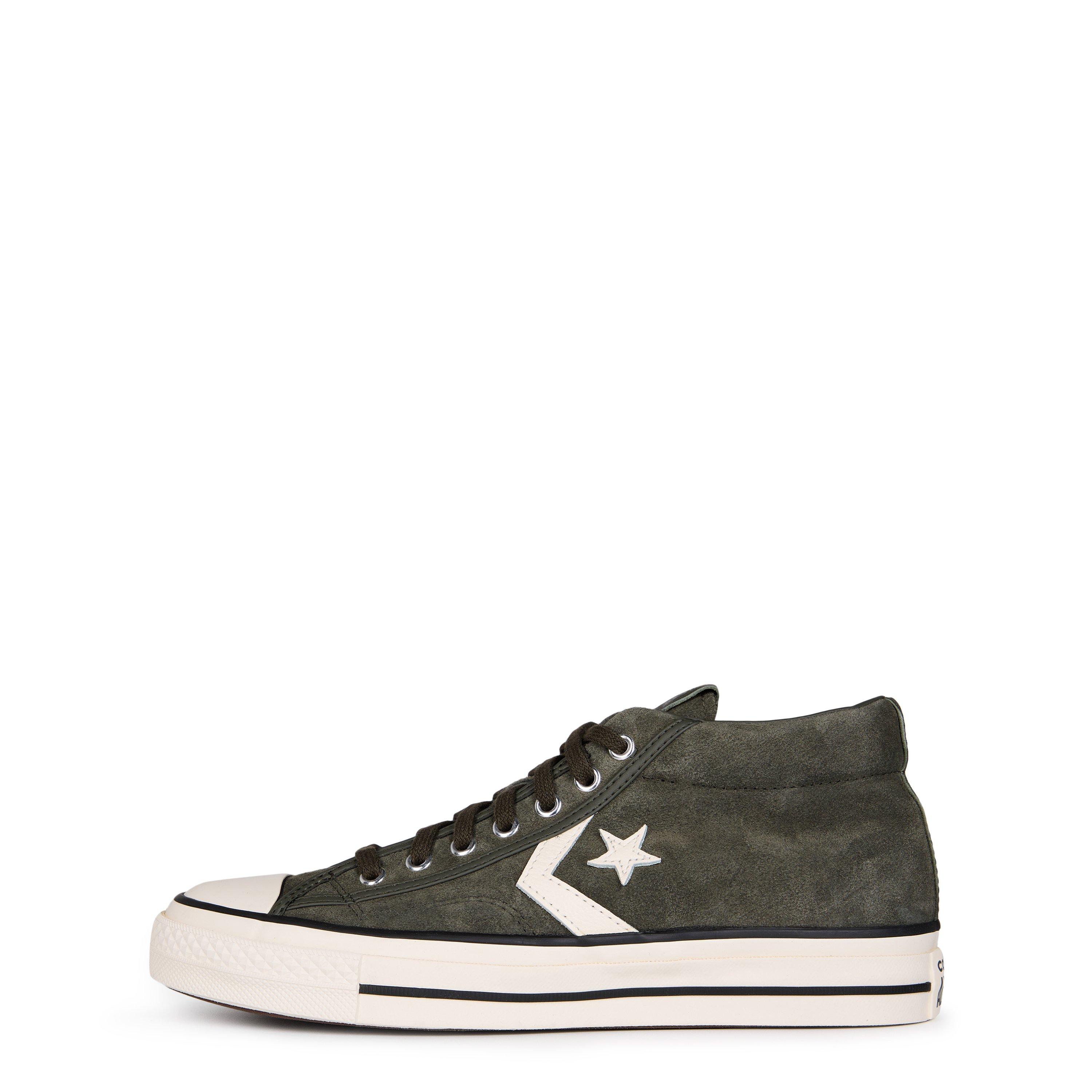 CaveGreen/Egret - Converse - Men's Star Player 76 Suede High-Top Trainers - 2